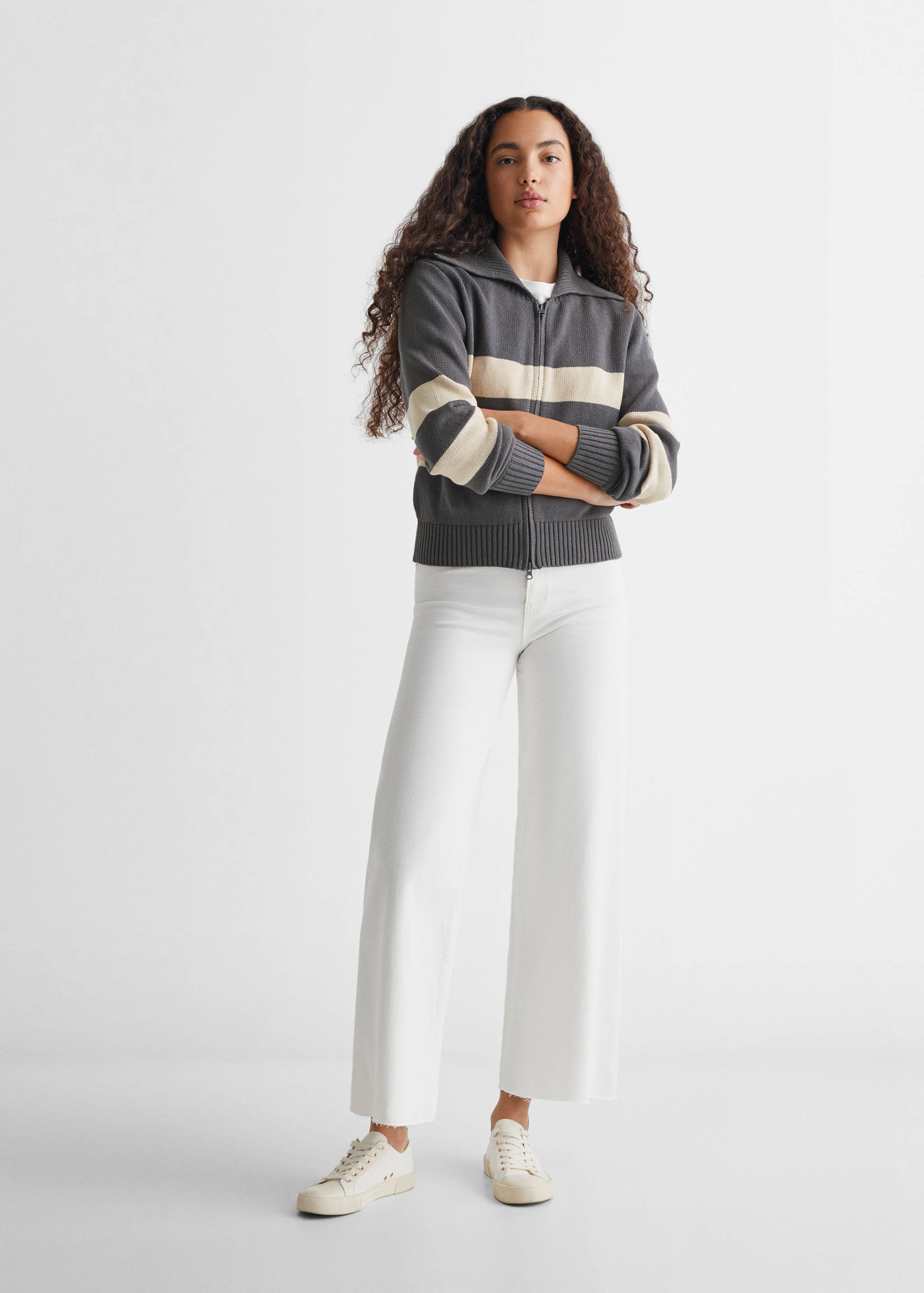 Strickpullover mit Reißverschluss - Allgemeine Ansicht