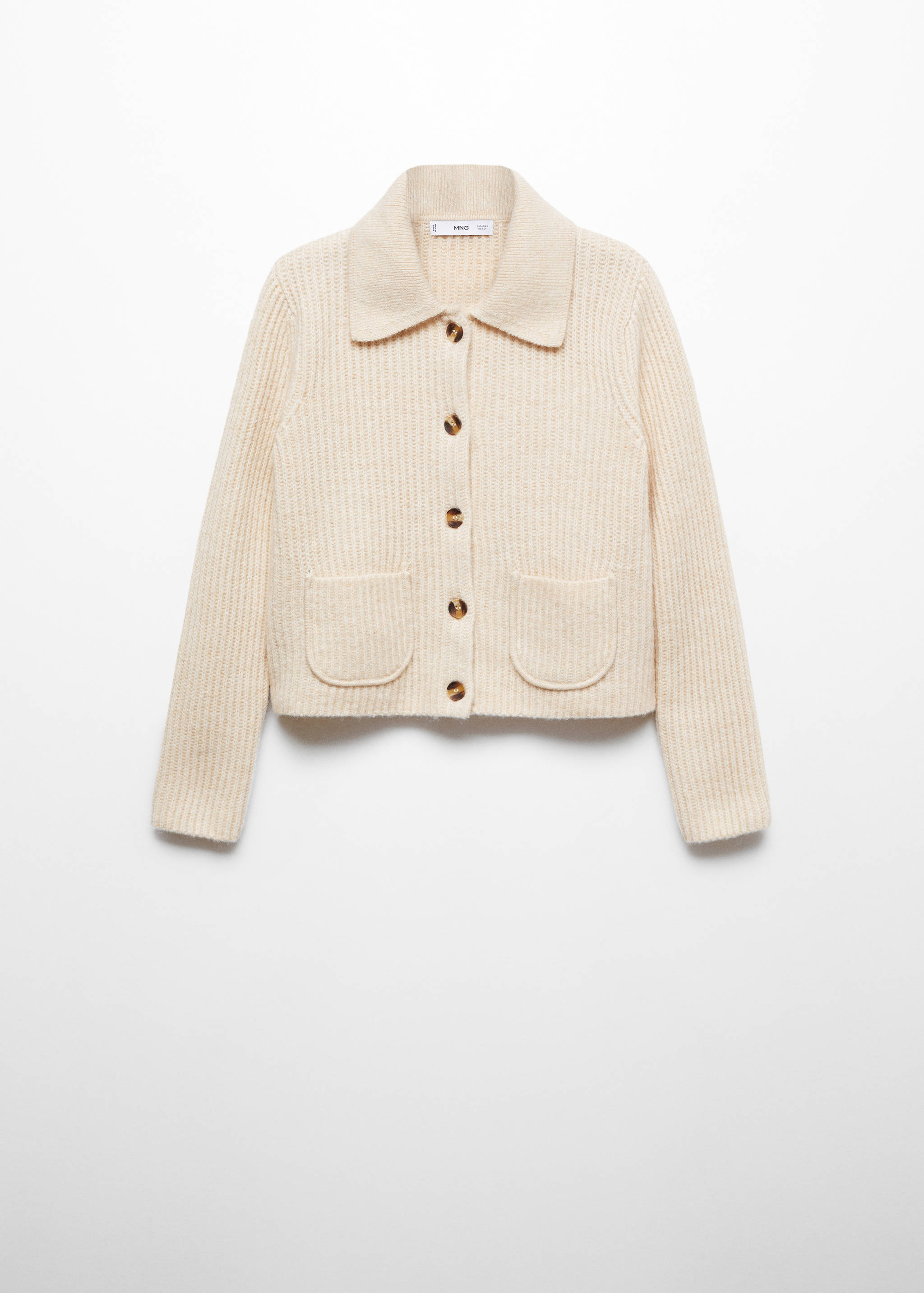 Pockets collar cardigan - Article without model