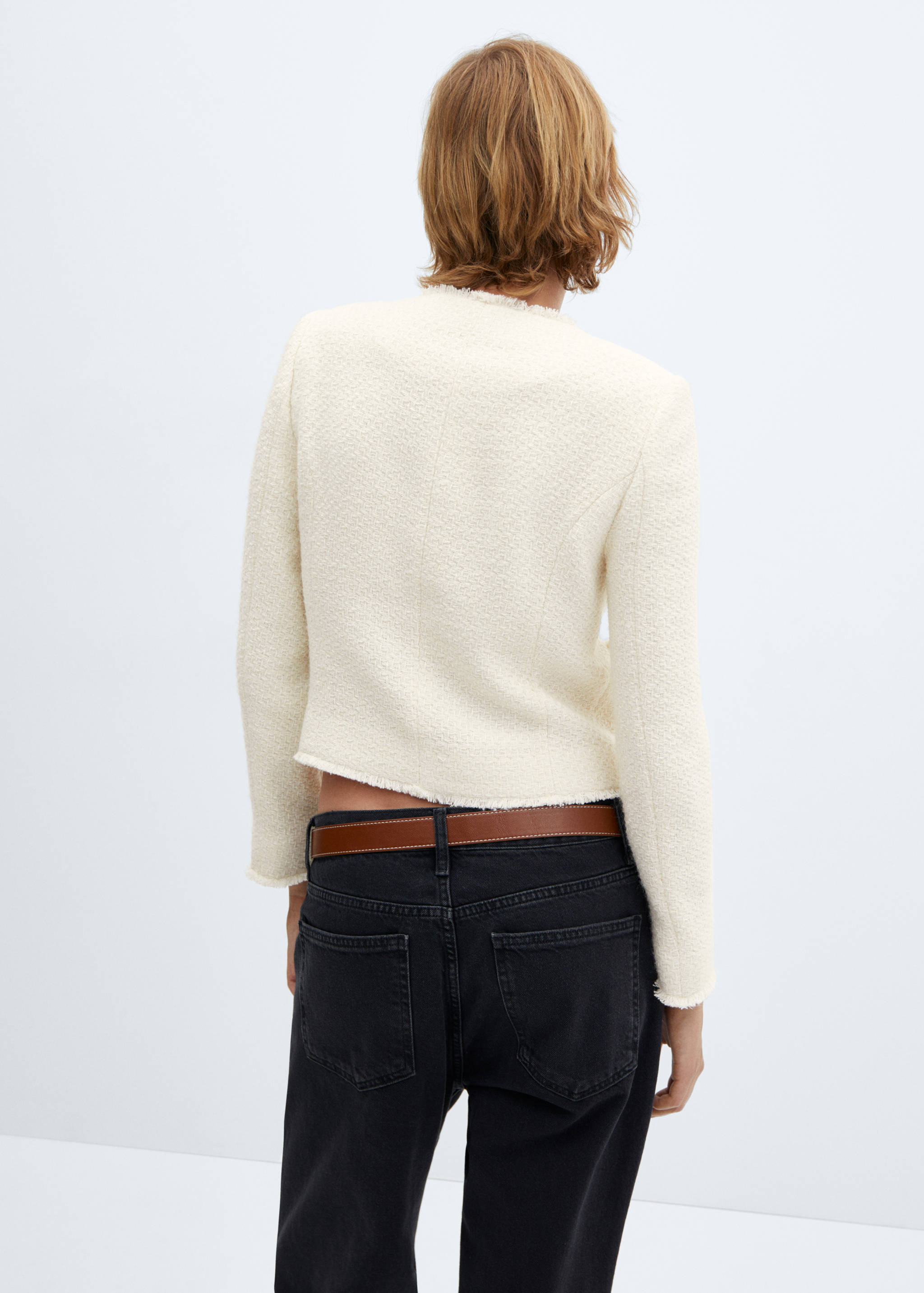 Pocket tweed jacket - Reverse of the article