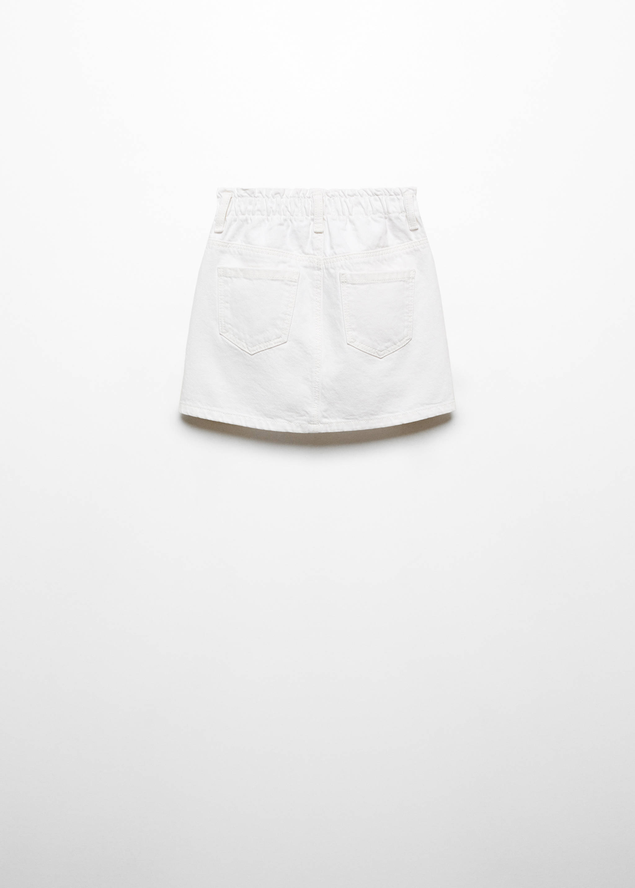 Paperbag denim skirt - Reverse of the article