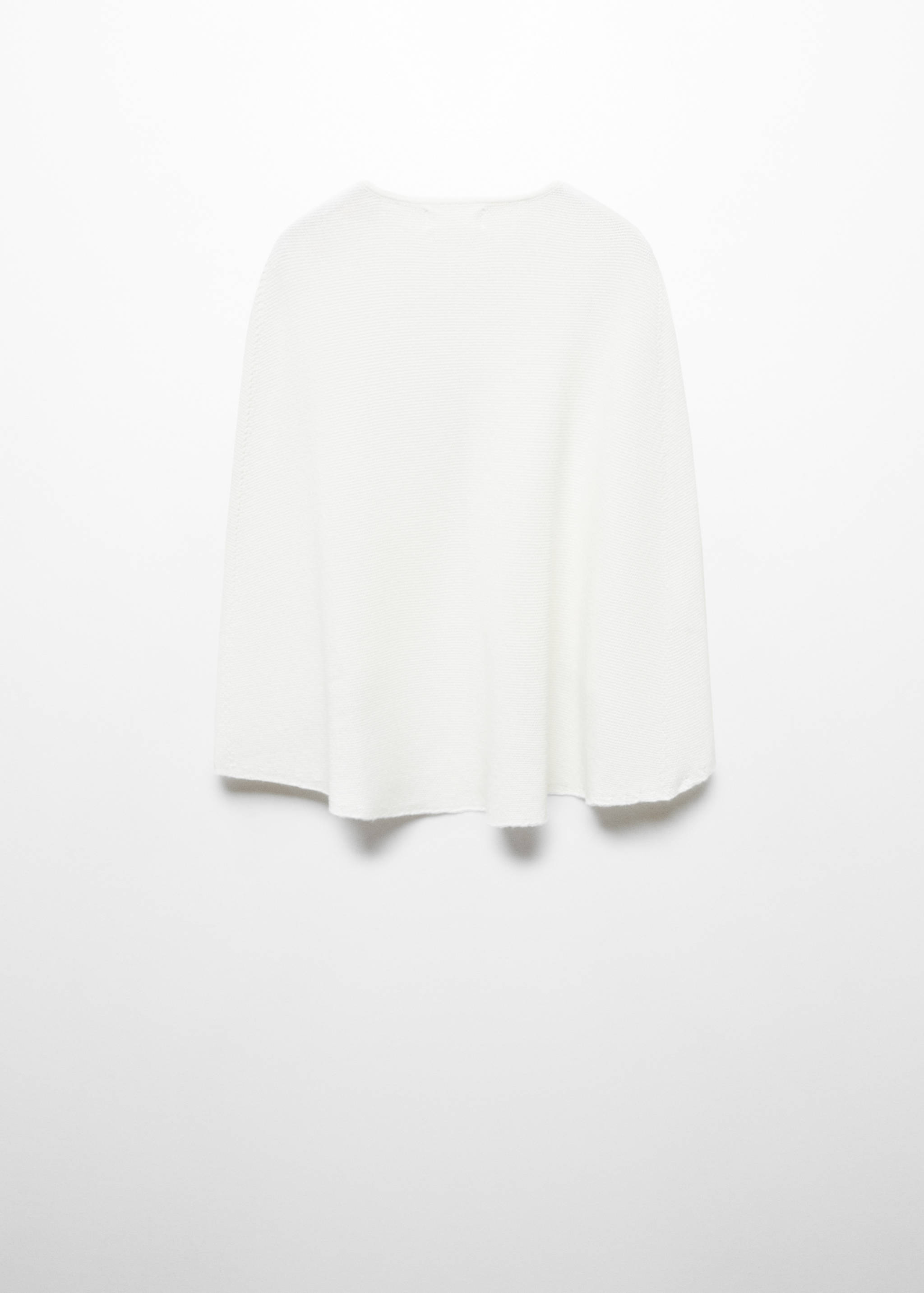 Cotton knit cape - Reverse of the article