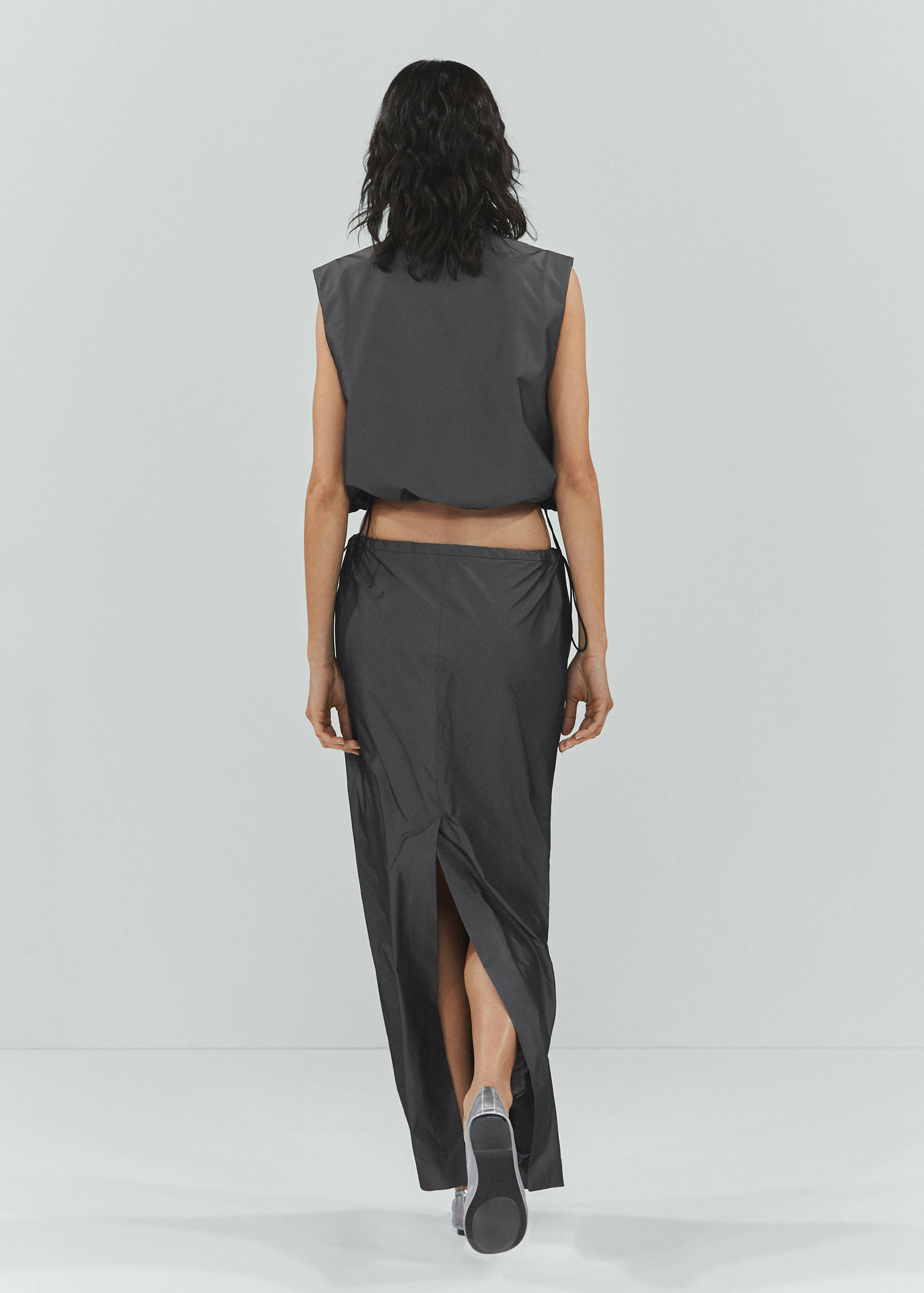 Jupe parachute fendue - Verso de l’article