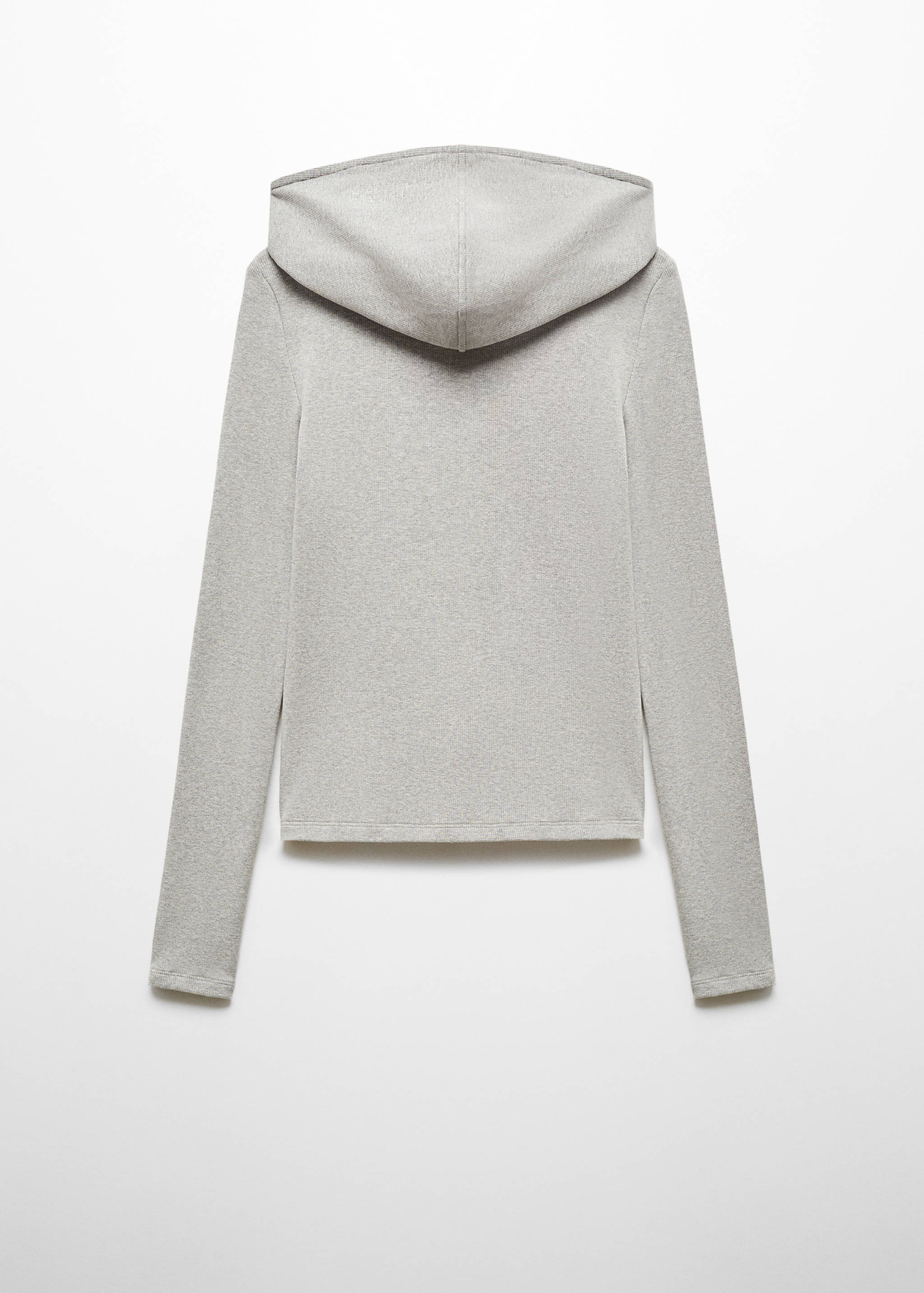 Zipped hoodie - Reverse of the article