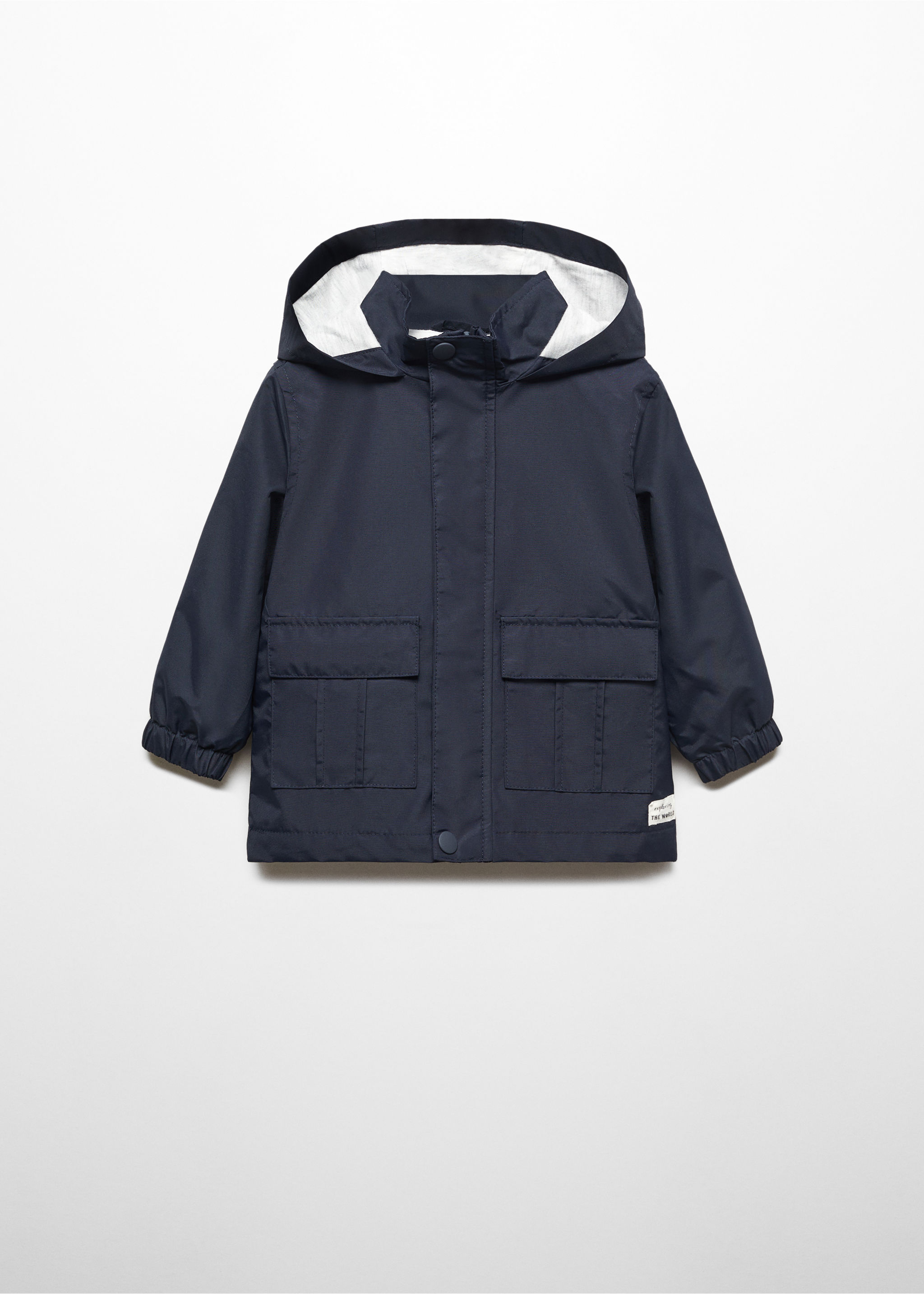 Hooded water-repellent parka - Article without model