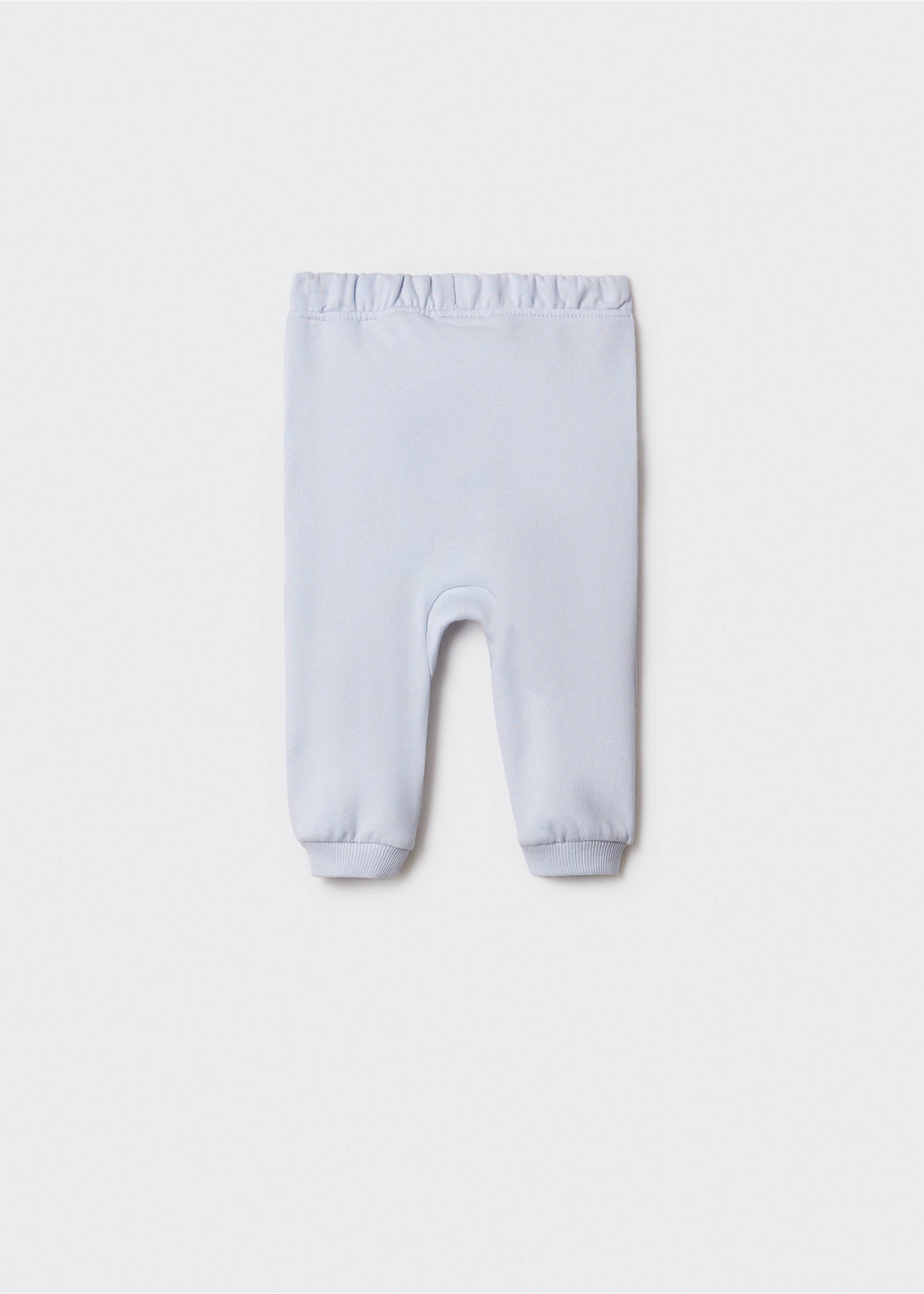 Cotton jogger-style trousers - Reverse of the article, Sky Blue. Ref: 67074019-00.