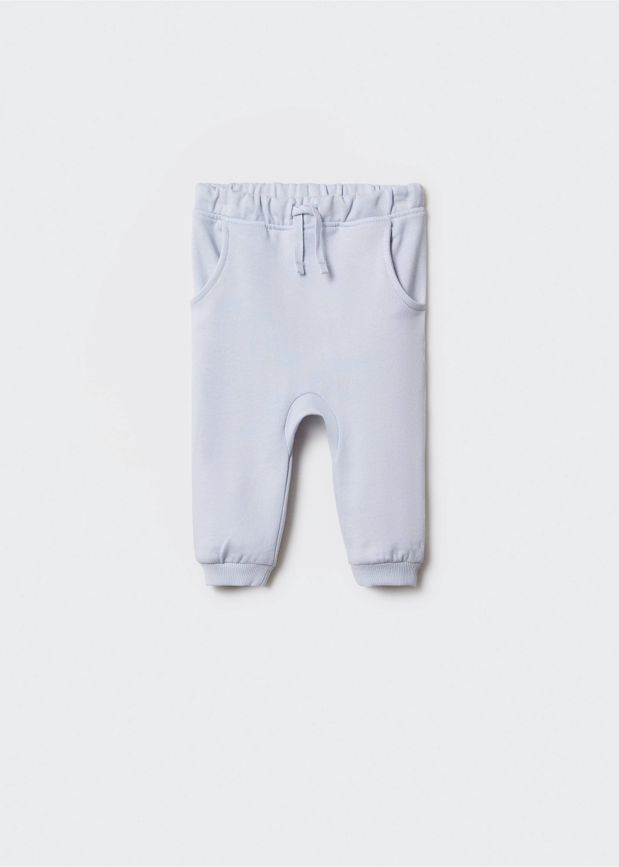 Cotton jogger-style trousers - Article without model, Sky Blue. Ref: 67074019-00.
