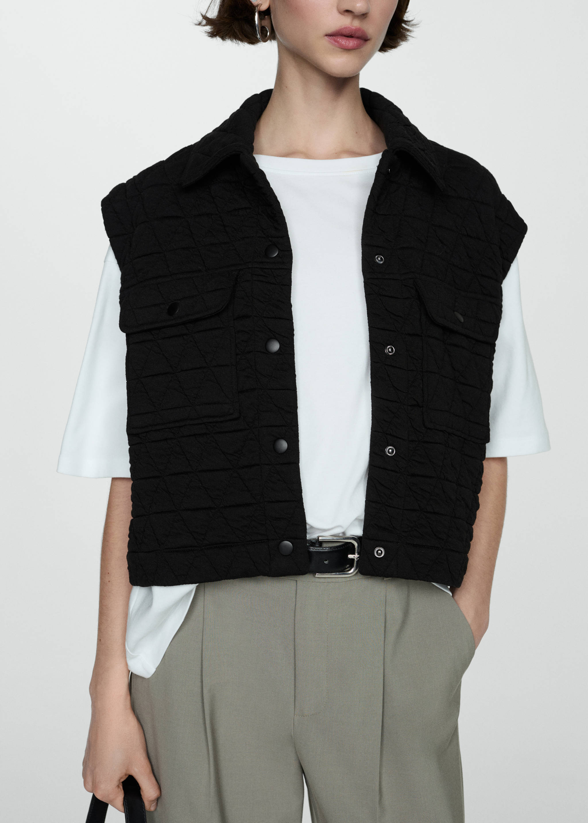 Gilet matelassé boutons - Détail de l'article 3