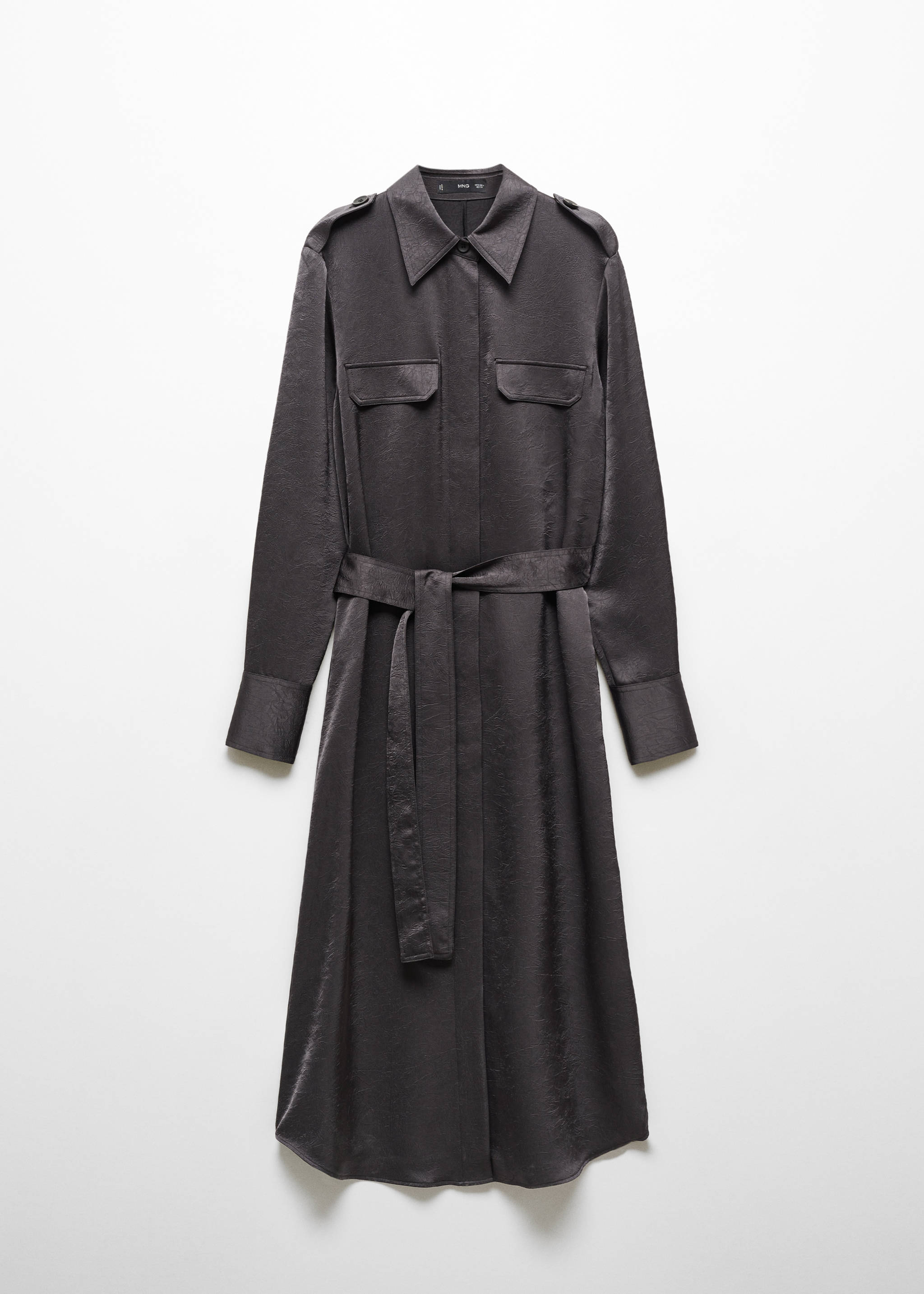 Robe chemisier satinée - Article sans modèle