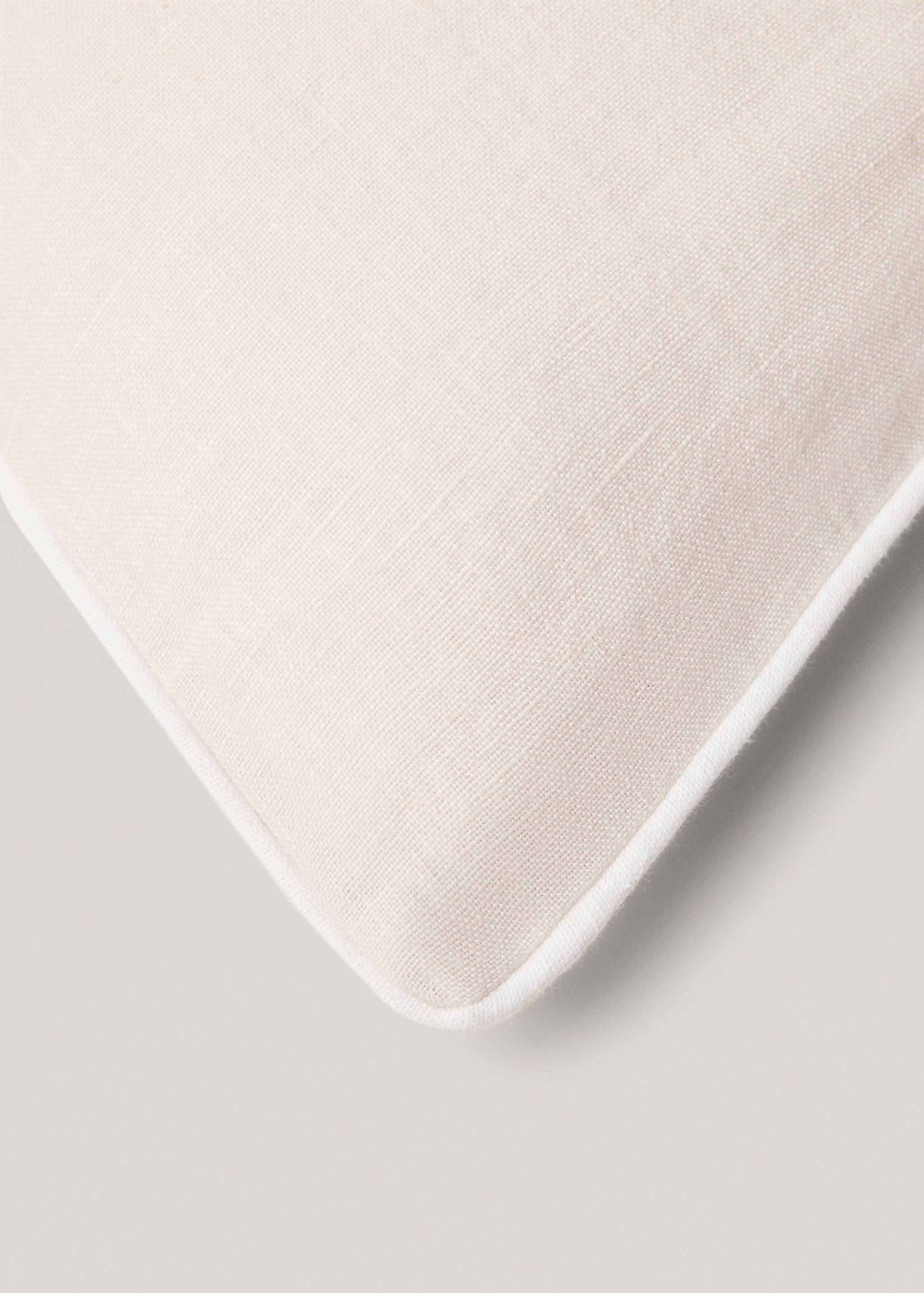 Housse de coussin 100 % lin liseré 60 x 60 cm - Détail de l'article 1