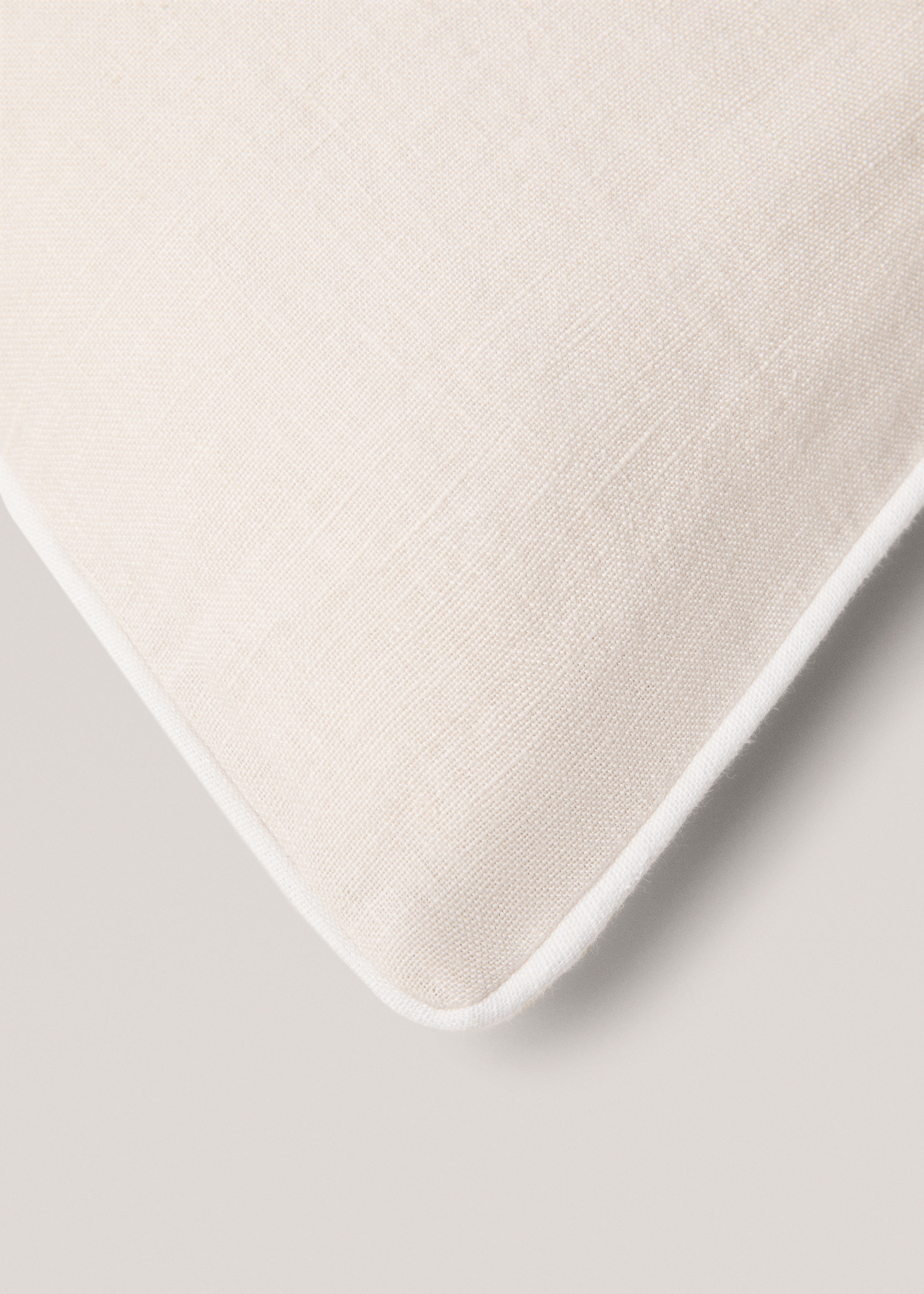 Housse de coussin 100 % lin liseré 60 x 60 cm - Détail de l'article 1
