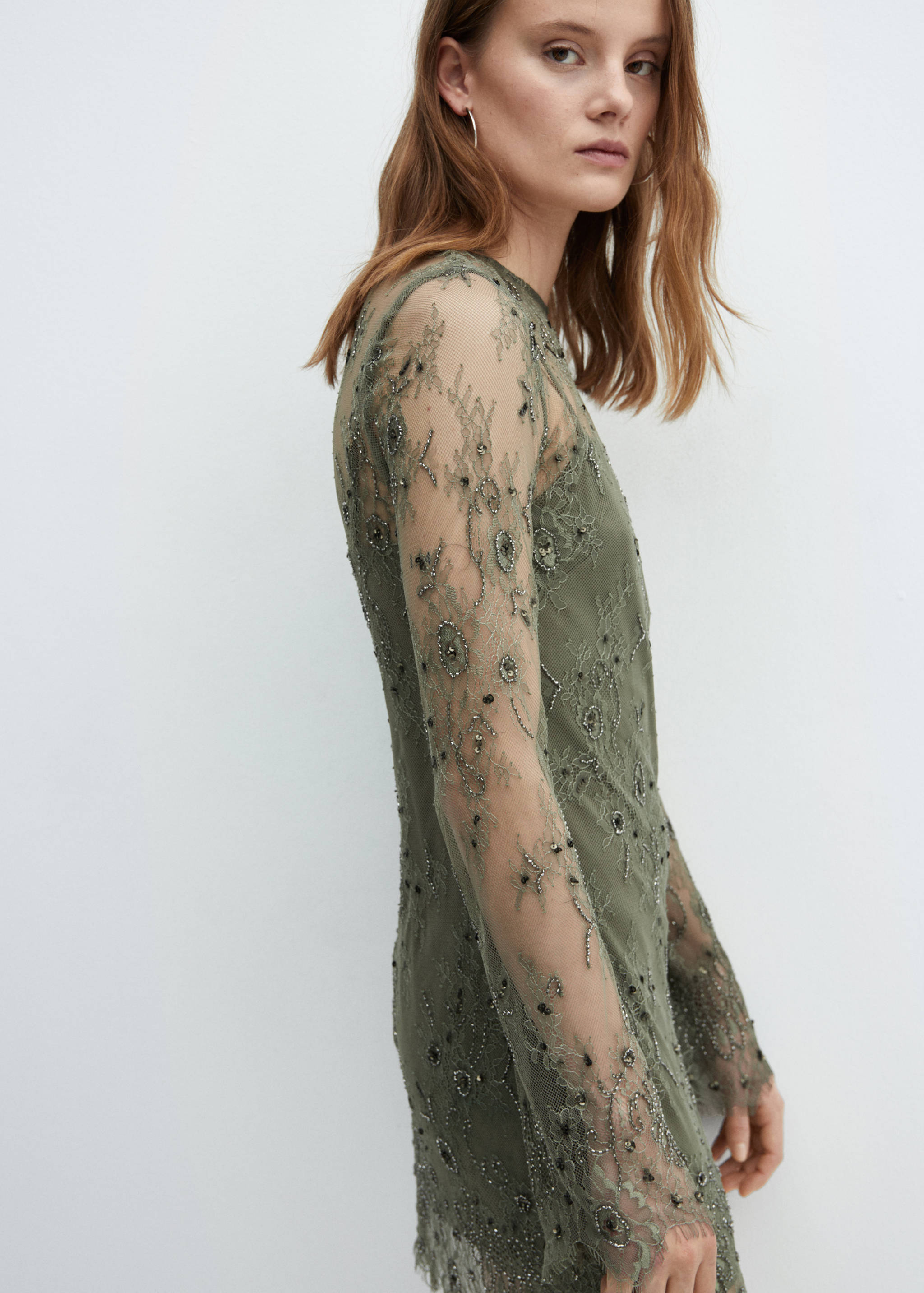 Embroidered lace dress - Details of the article 6