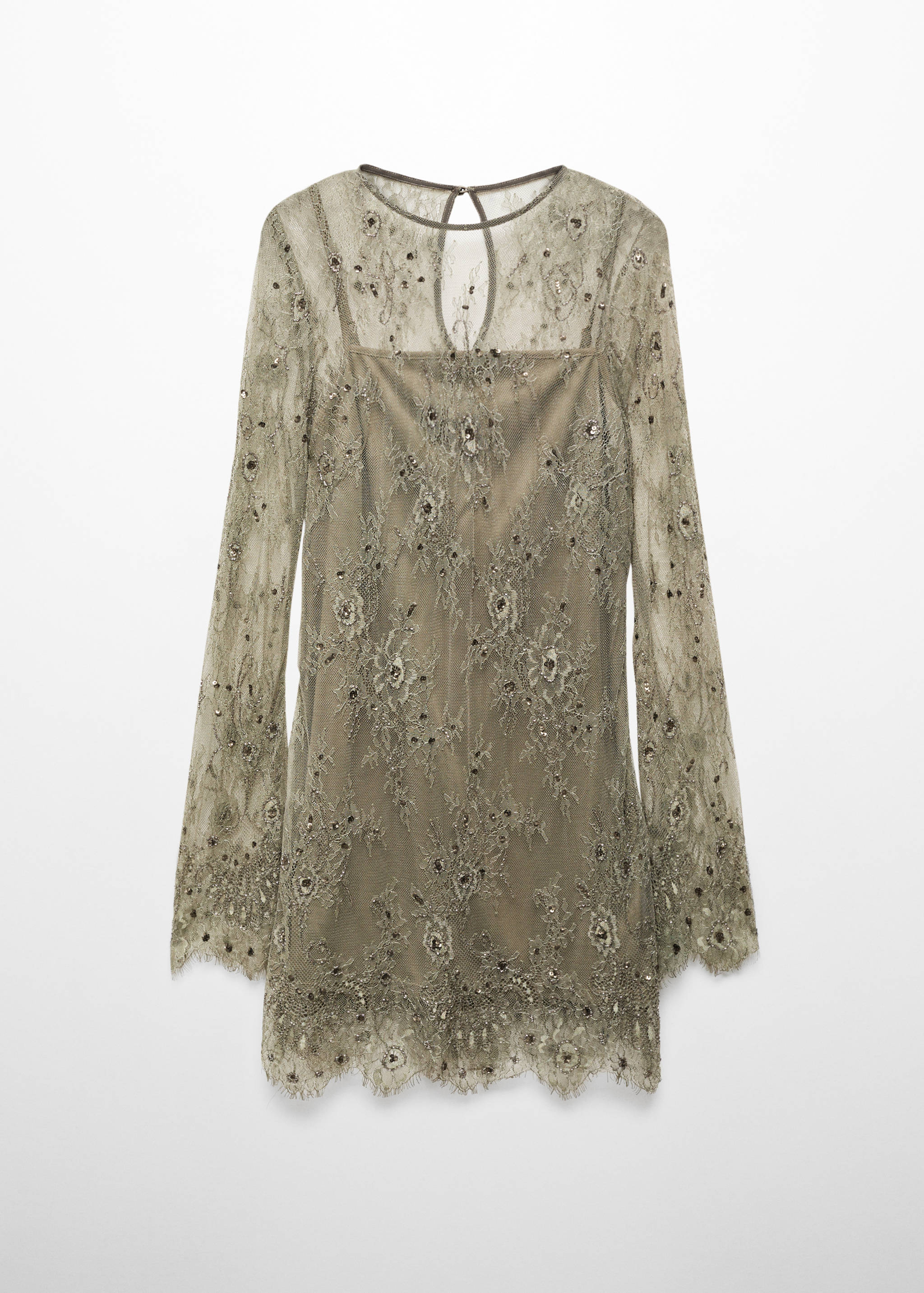 Embroidered lace dress - Article without model