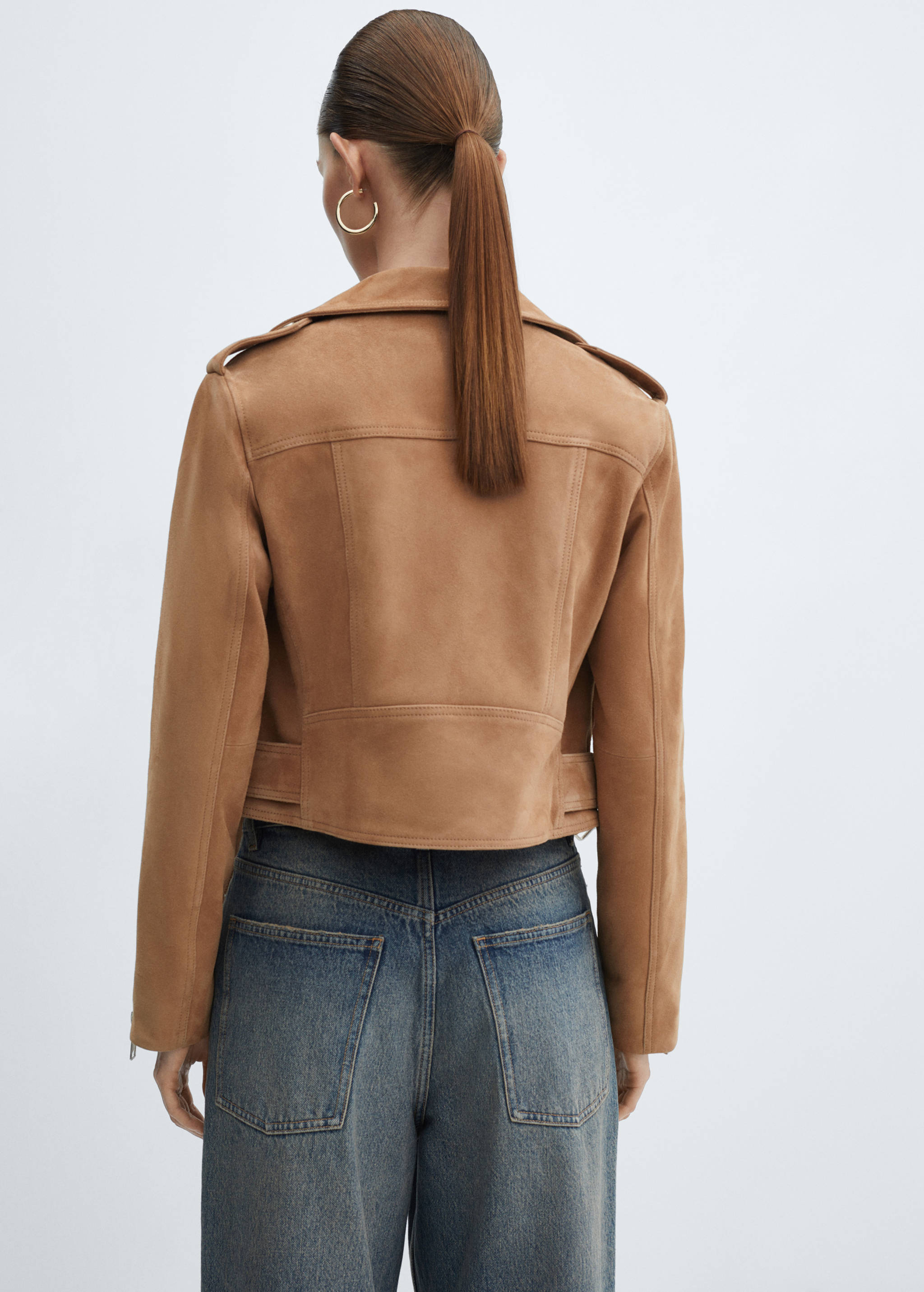 Bikerjacke aus Leder - Rückseite des Artikels