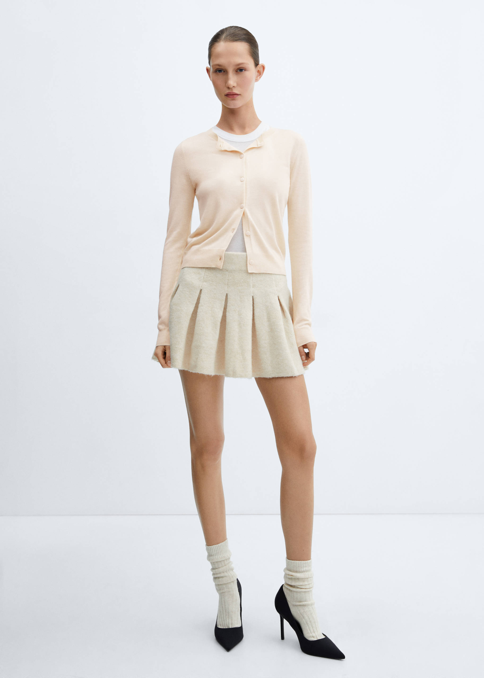 Cardigan maille boutons - Plan général