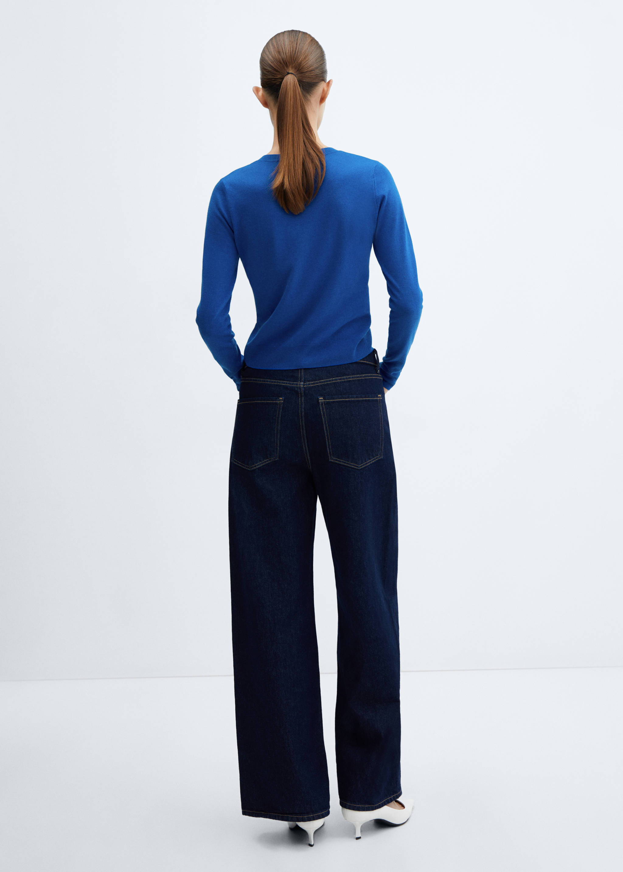 Cardigan maille boutons - Verso de l’article