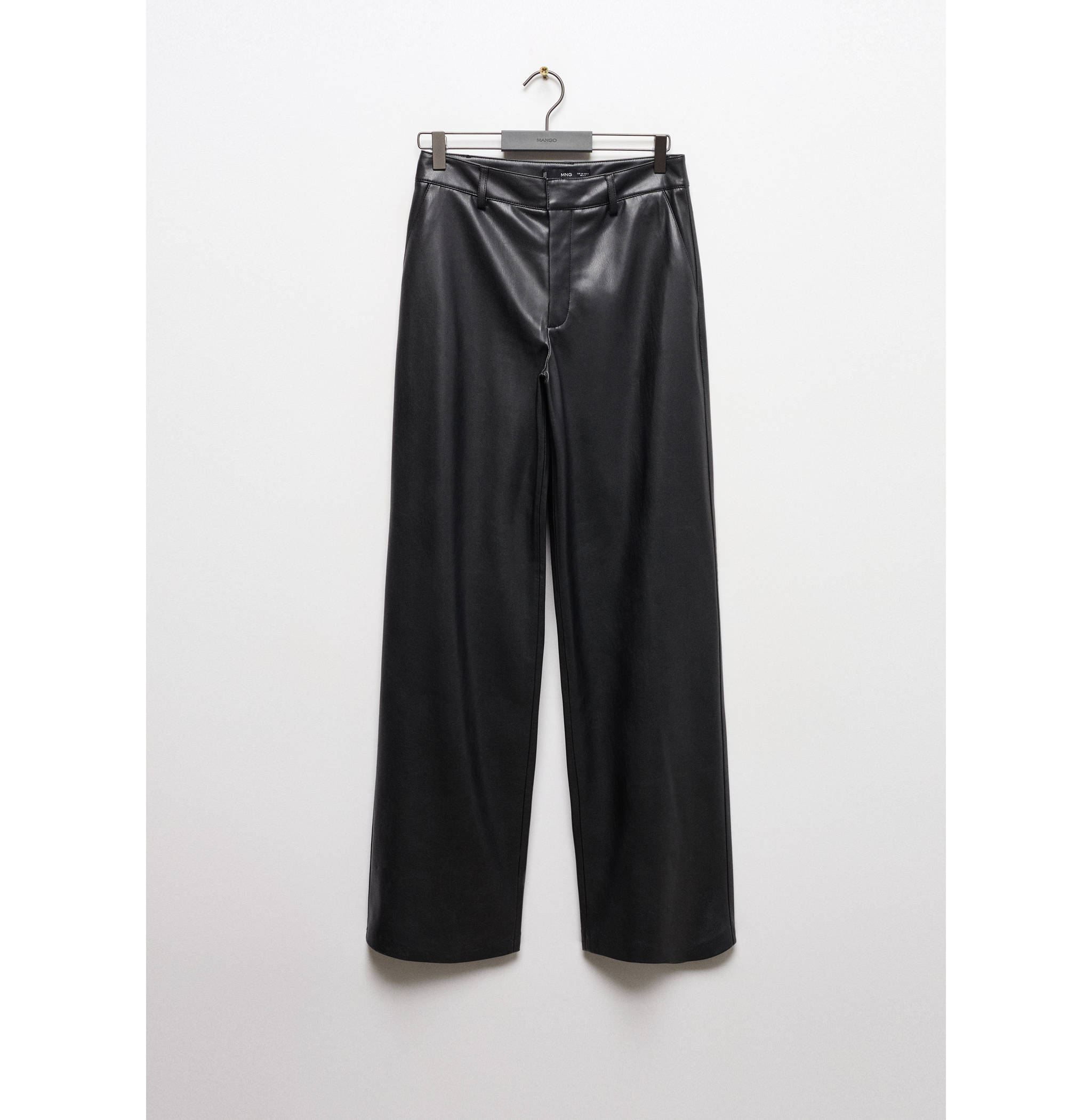 Pantalón tiro alto efecto piel - Artículo sin modelo