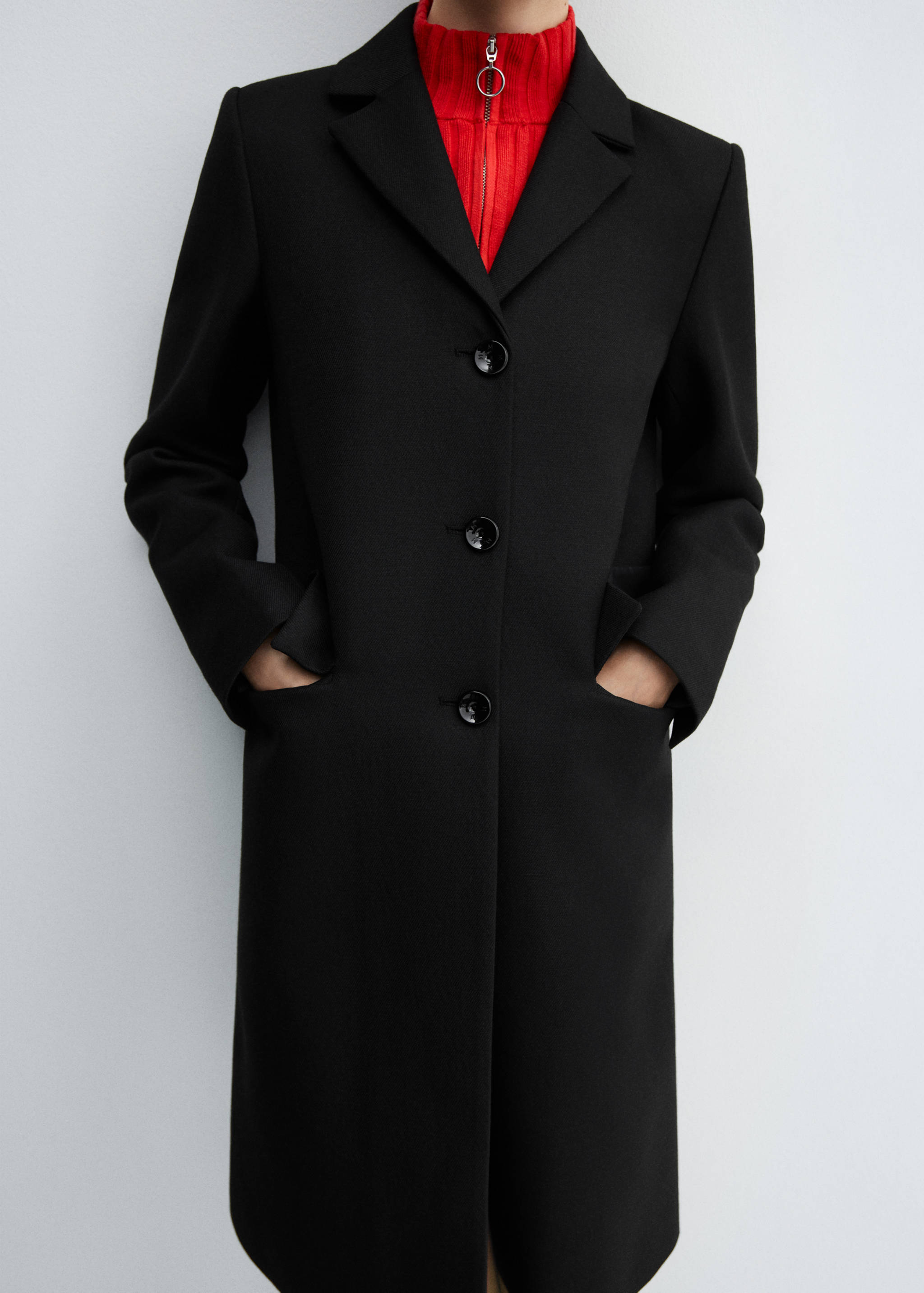 Lapels structured coat - Details of the article 6