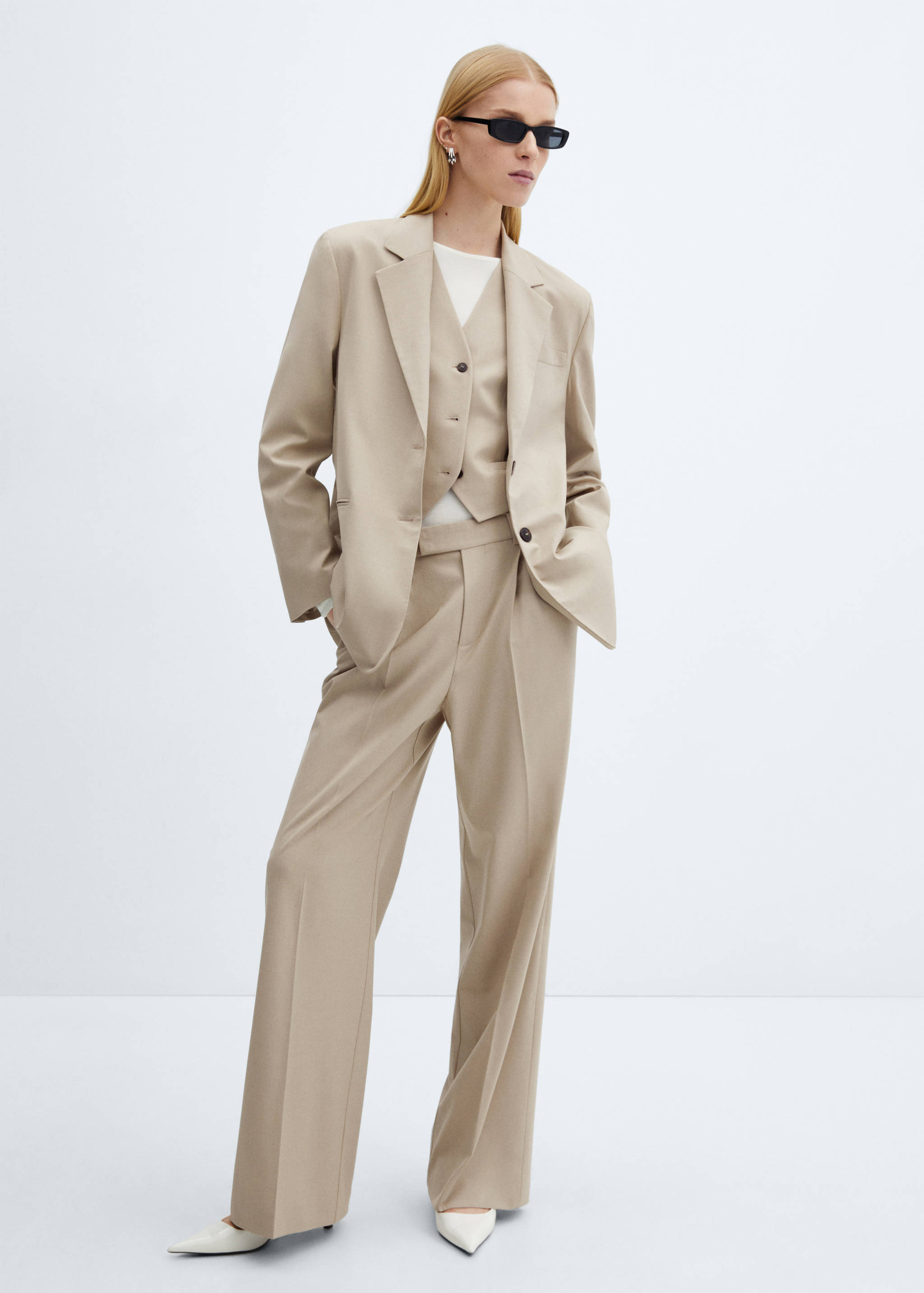 Americana traje botones - Plano general