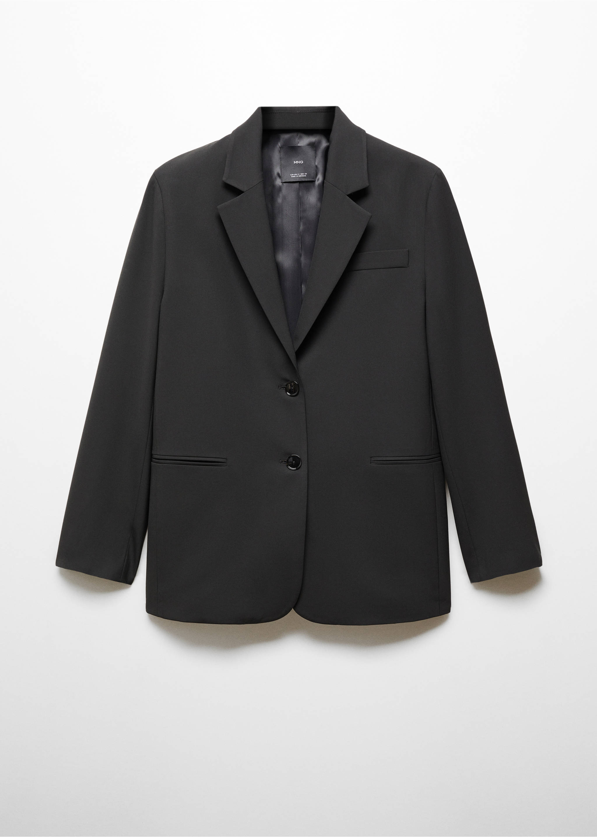 Suit jacket with buttons - Article without model, Black. Ref: 67074073-00.