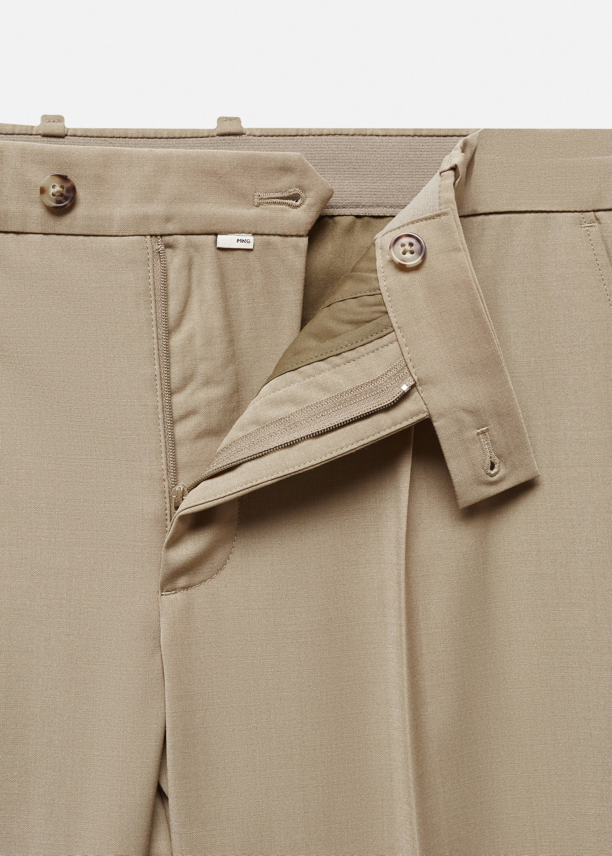 Cold wool trousers with pleat detail - Details of the article 8