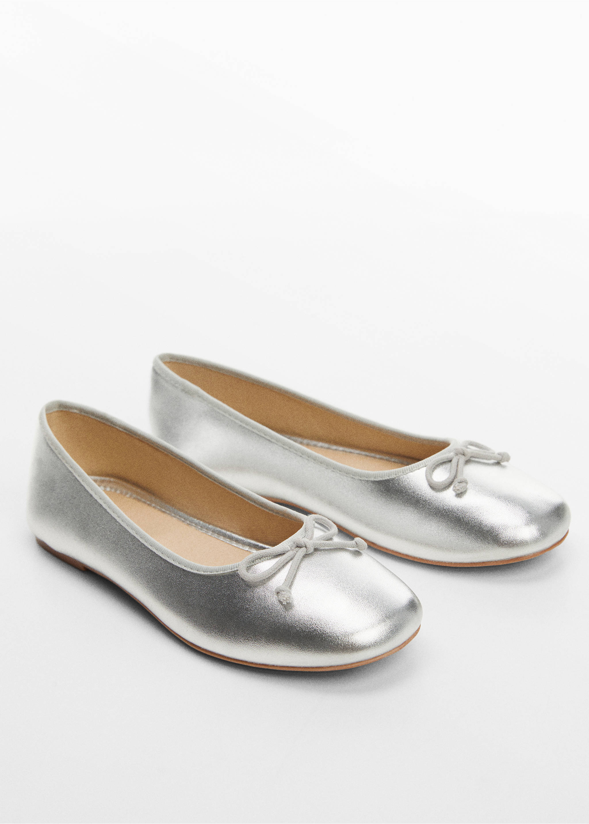 Ballerines nœud - Plan moyen, Argent. Ref: 67074440-00.