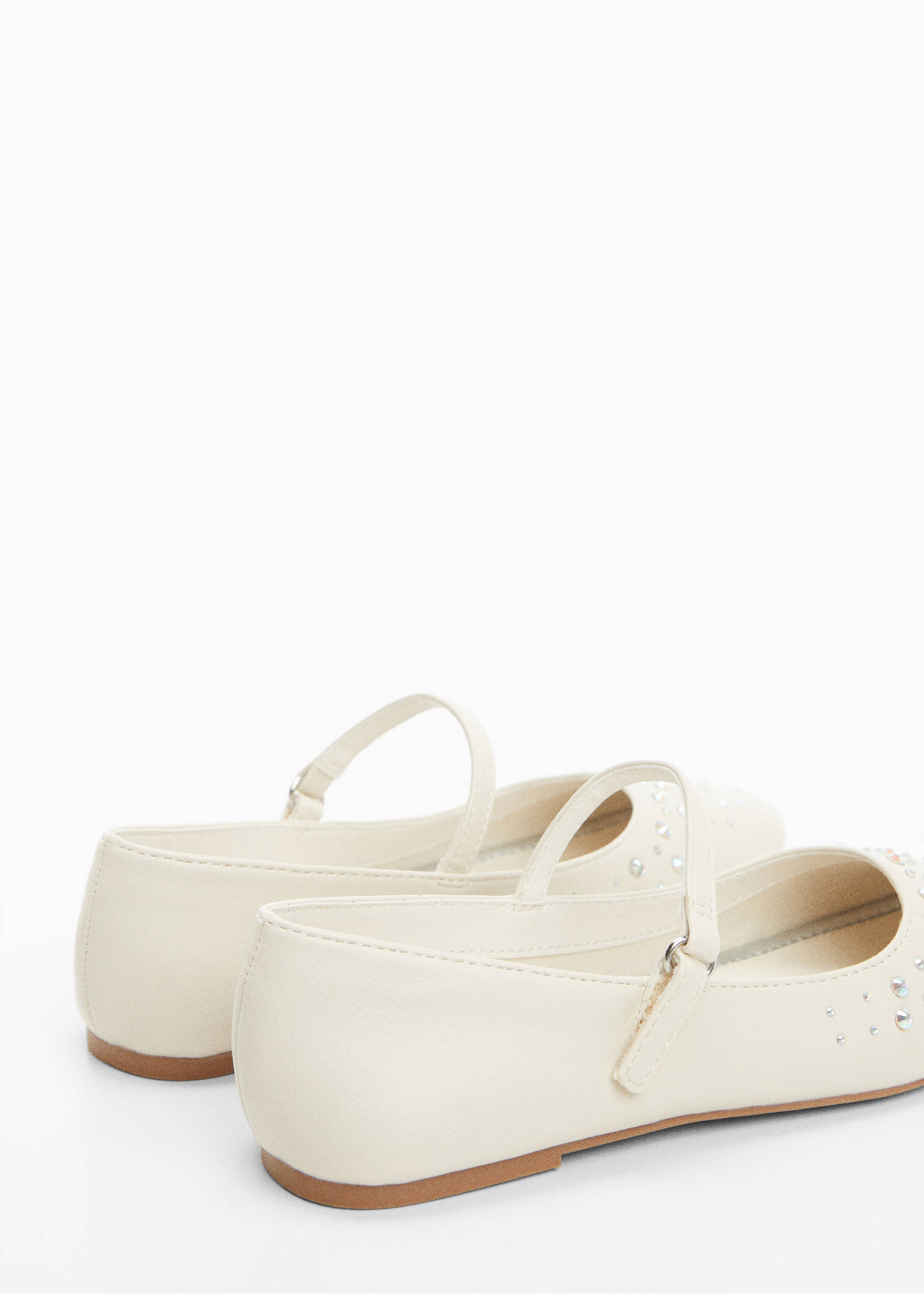 Lace-up ballerinas - Details of the article 2, Off White. Ref: 67074442-00.