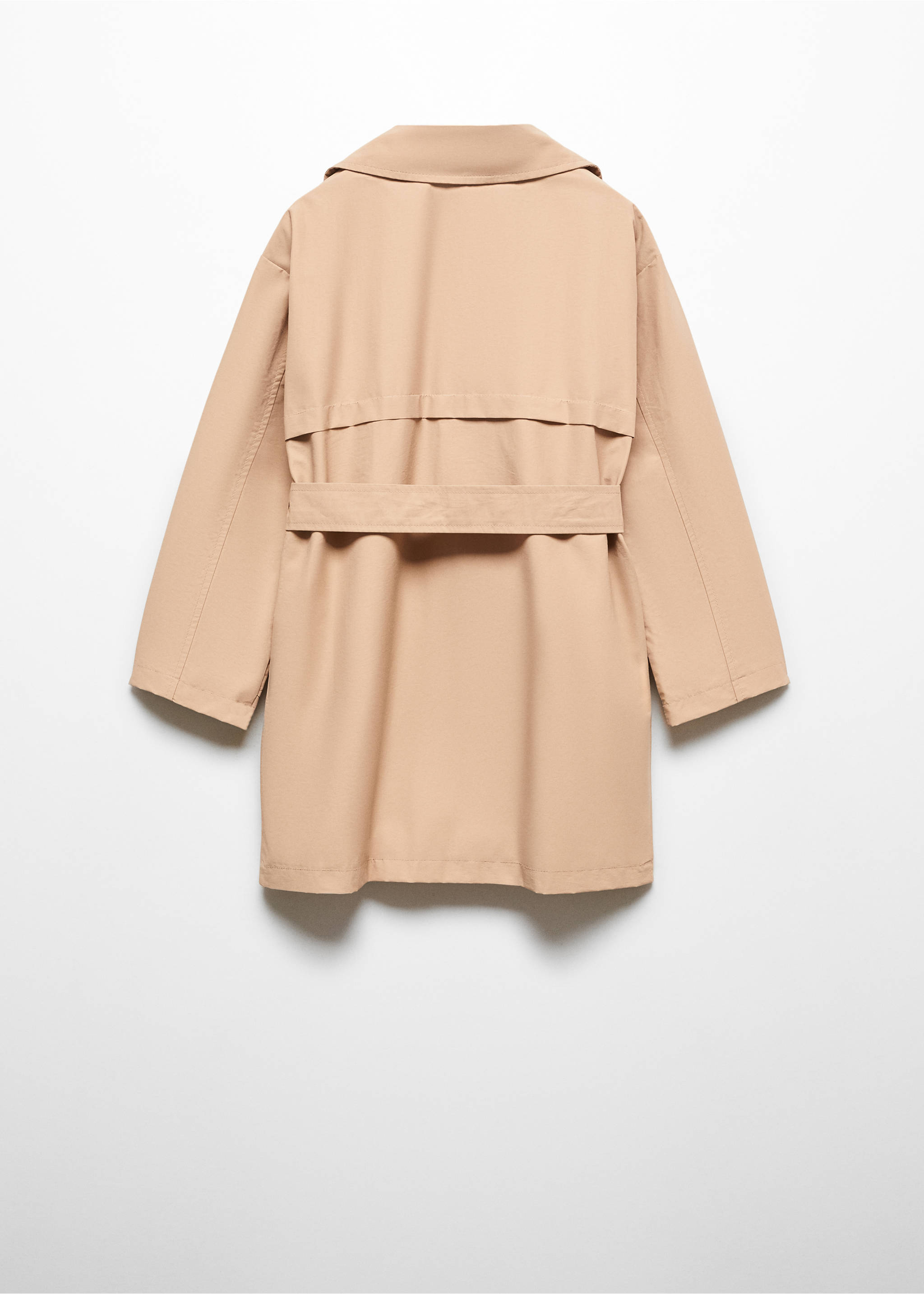 Trench gabardina cintura - Retro dell'articolo, Marrone medio. Ref: 67074443-00.