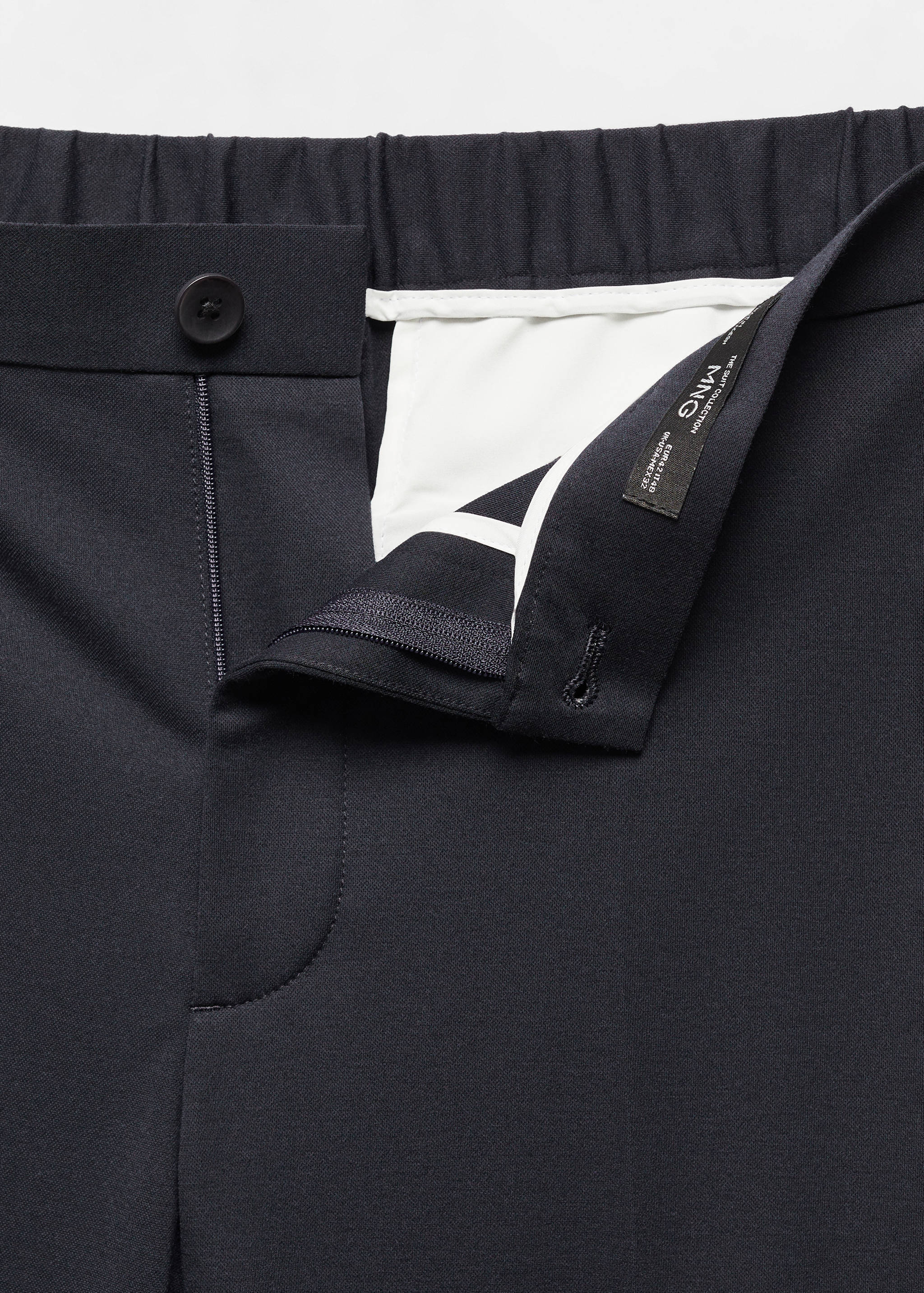 Pantalón traje slim fit algodón - Detalle del artículo 8