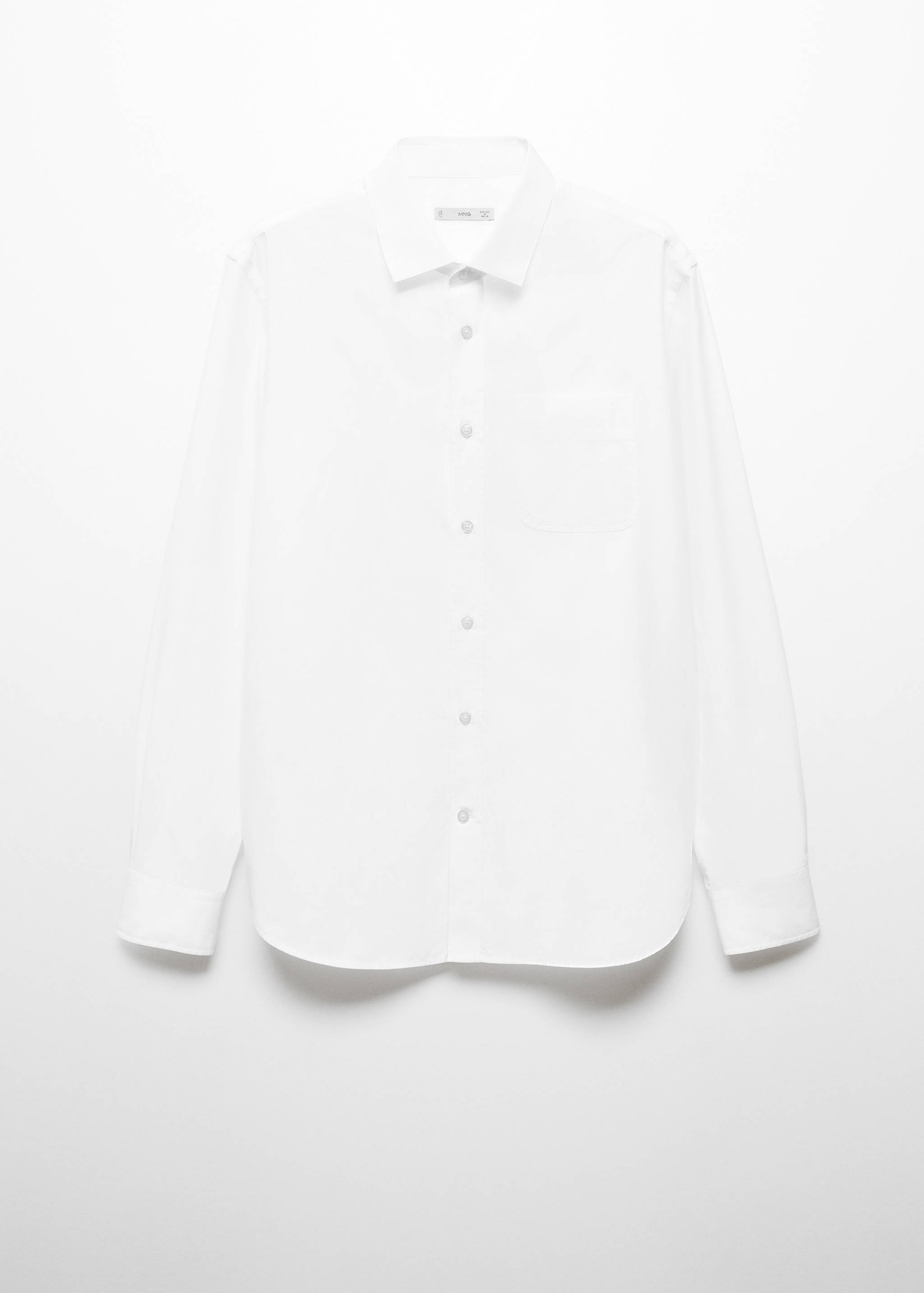Poplin shirt with pocket - Article without model