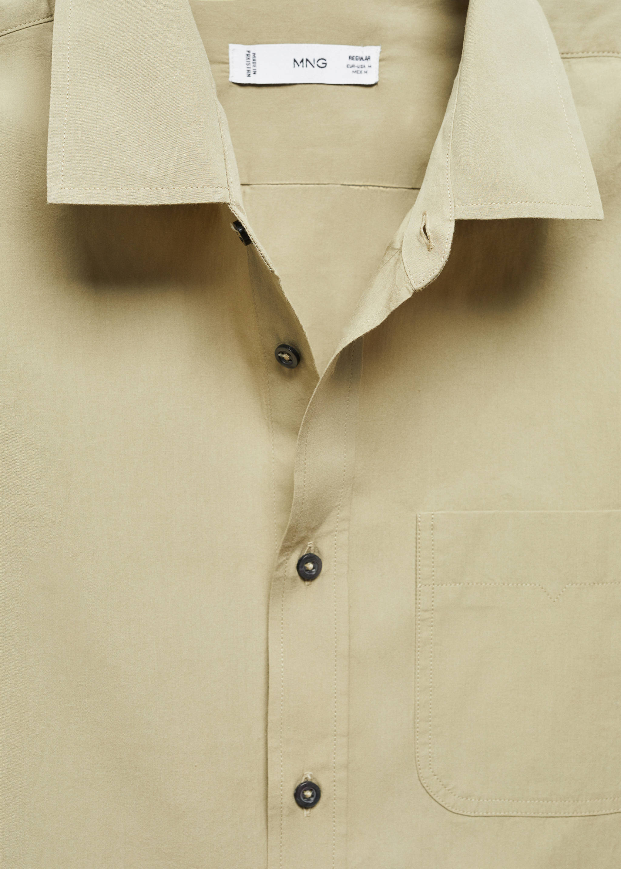 Poplin shirt with pocket - Details of the article 8