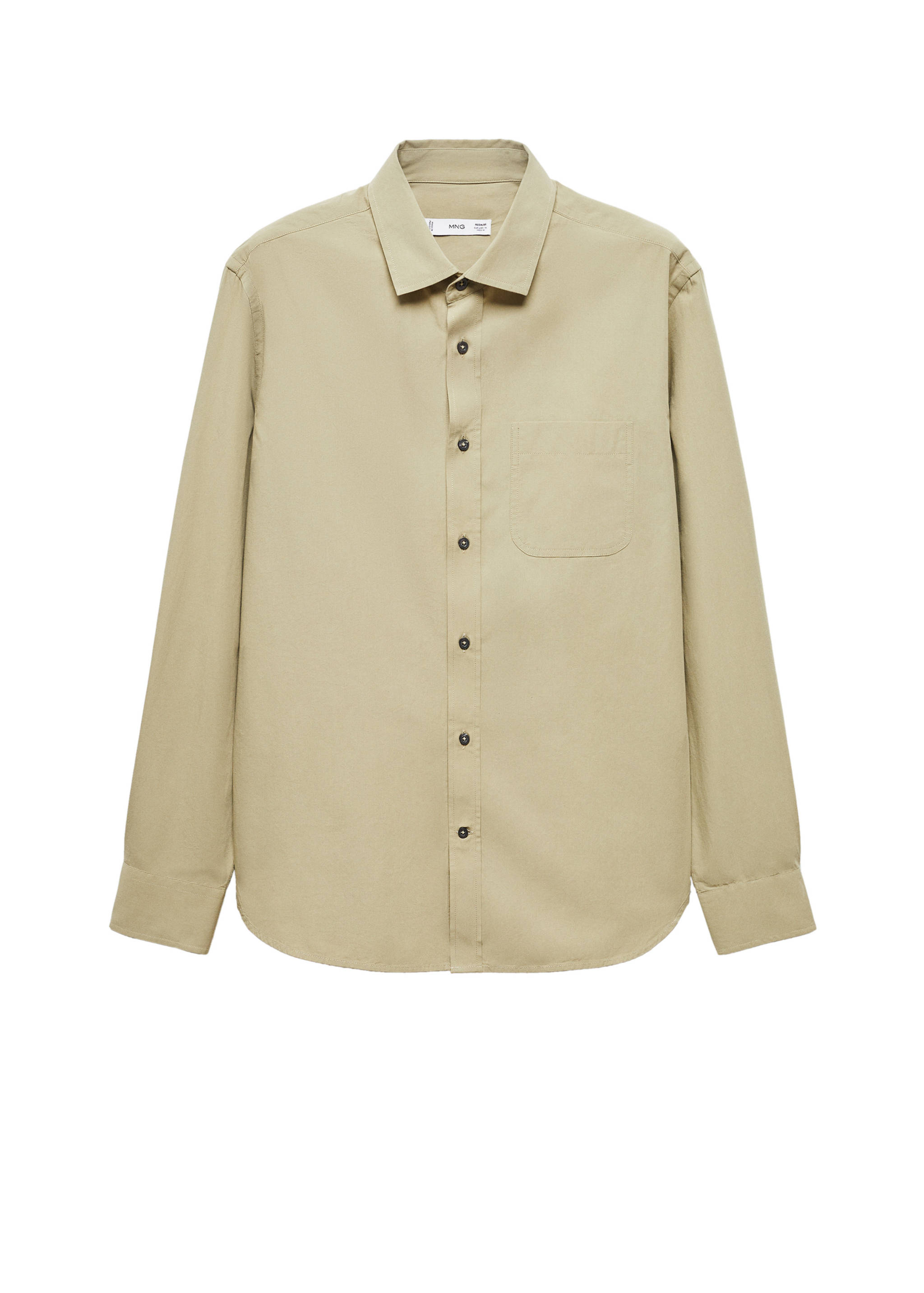 Poplin shirt with pocket - Details of the article 9