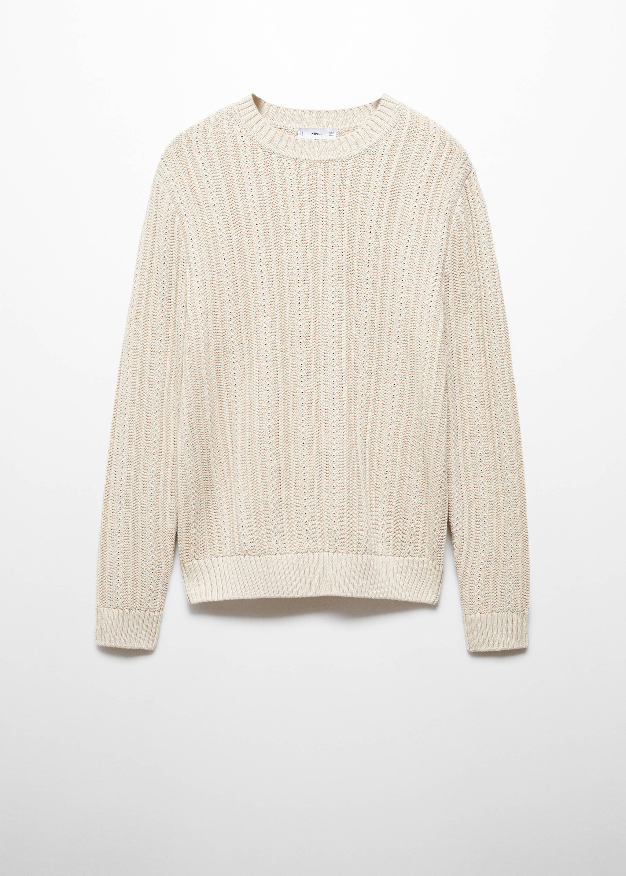 Contrasting knit sweater - Article without model