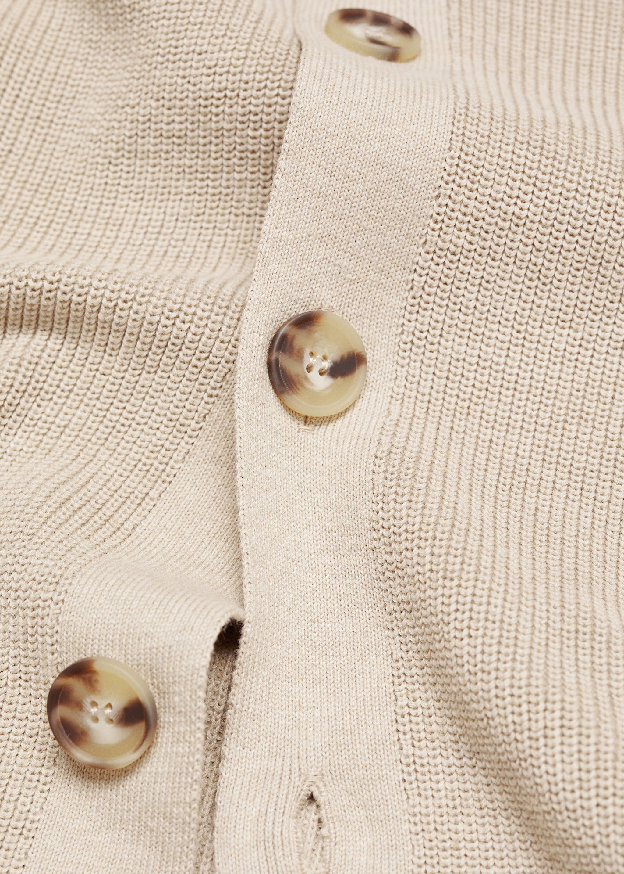 Buttoned ribbed cardigan - Details of the article 8