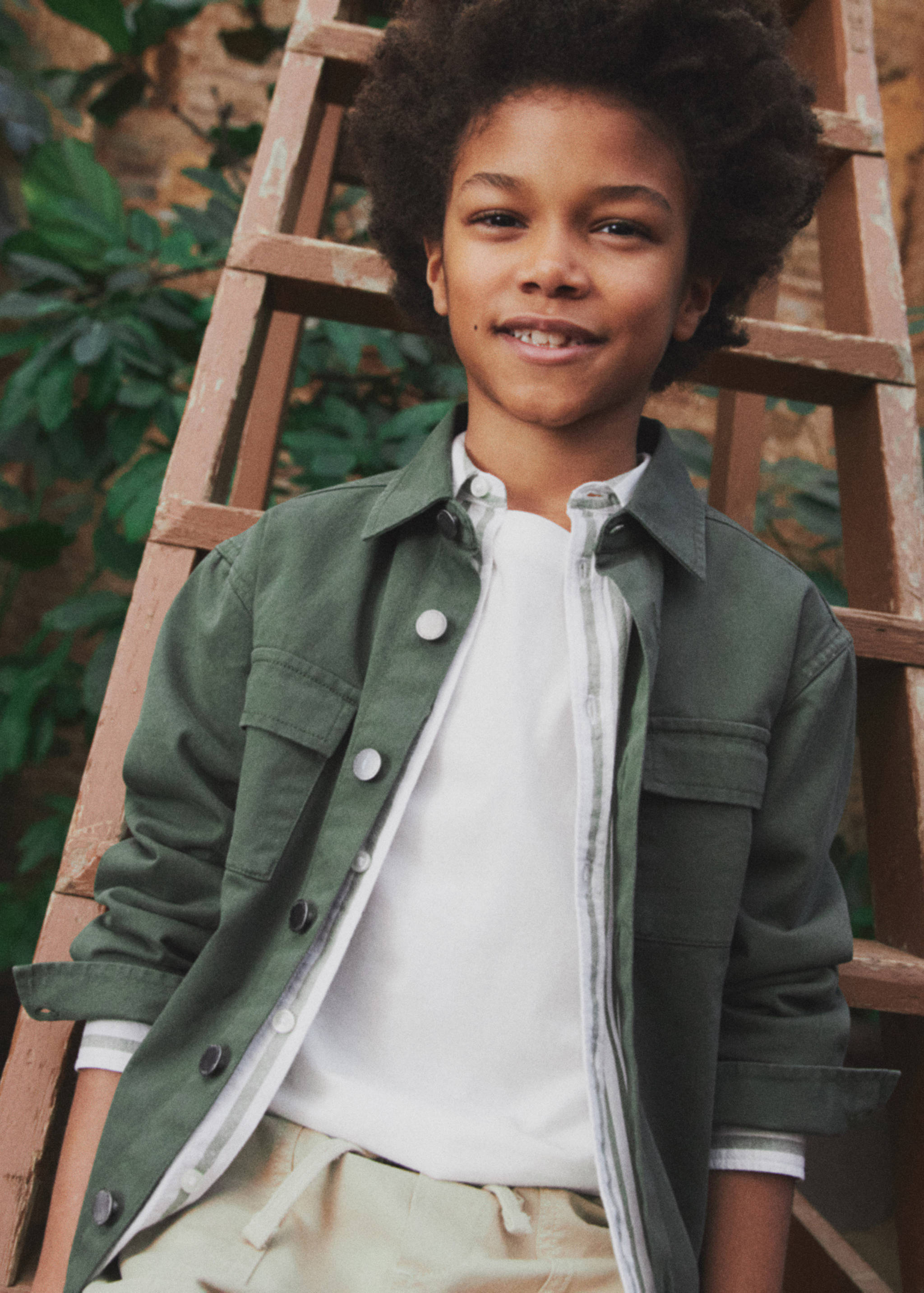 Pocket denim overshirt - General plane
