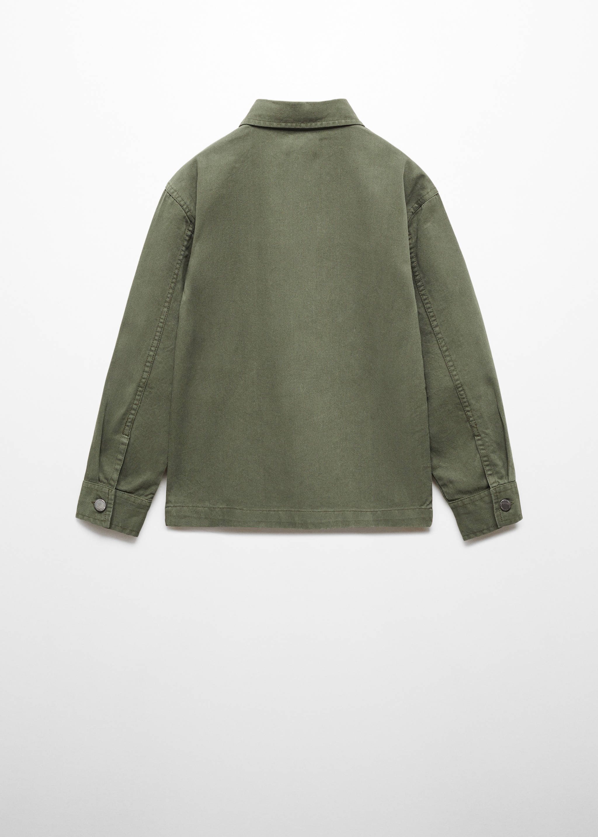 Pocket denim overshirt - Reverse of the article