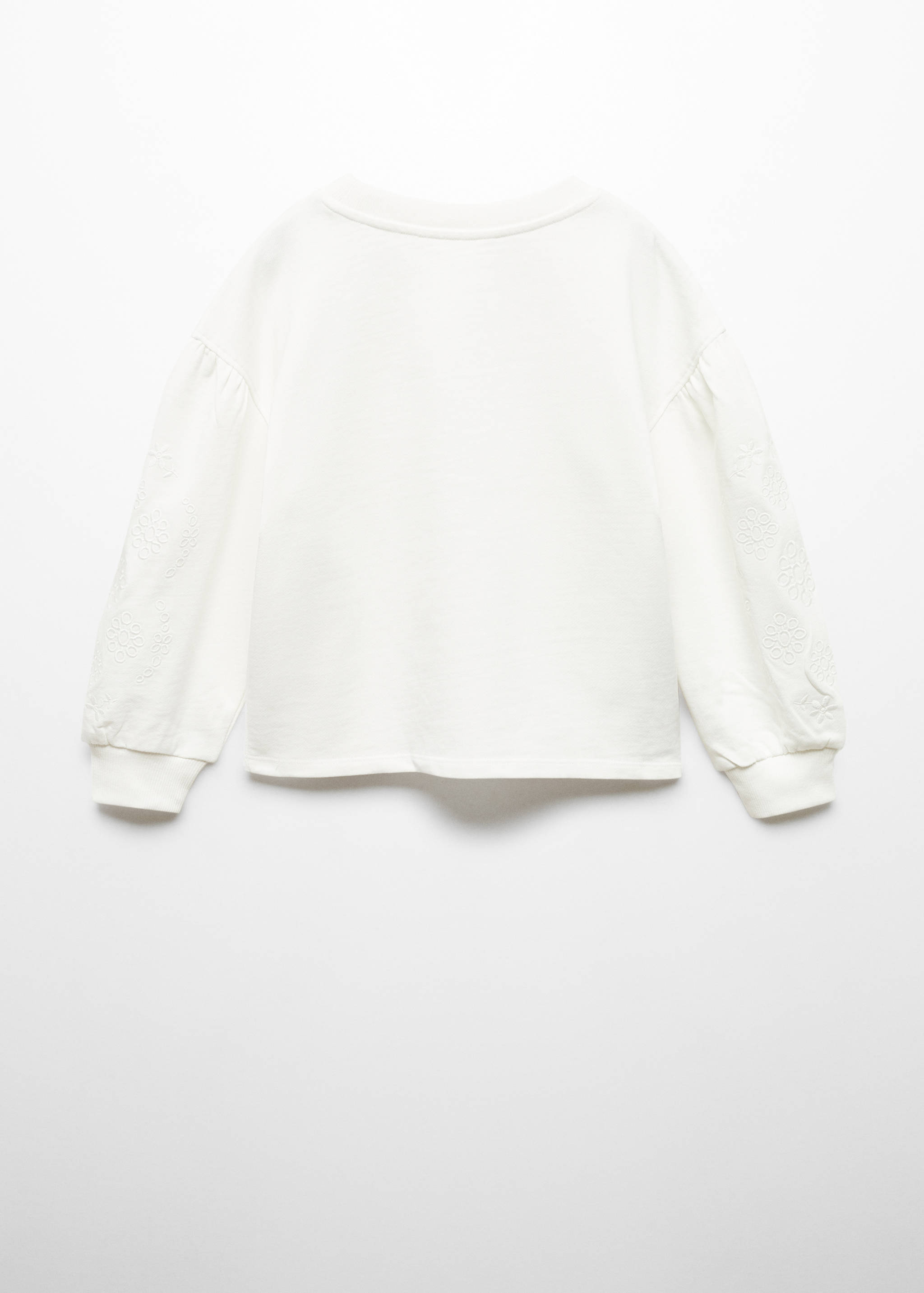 Embroidered sleeve sweatshirt - Reverse of the article