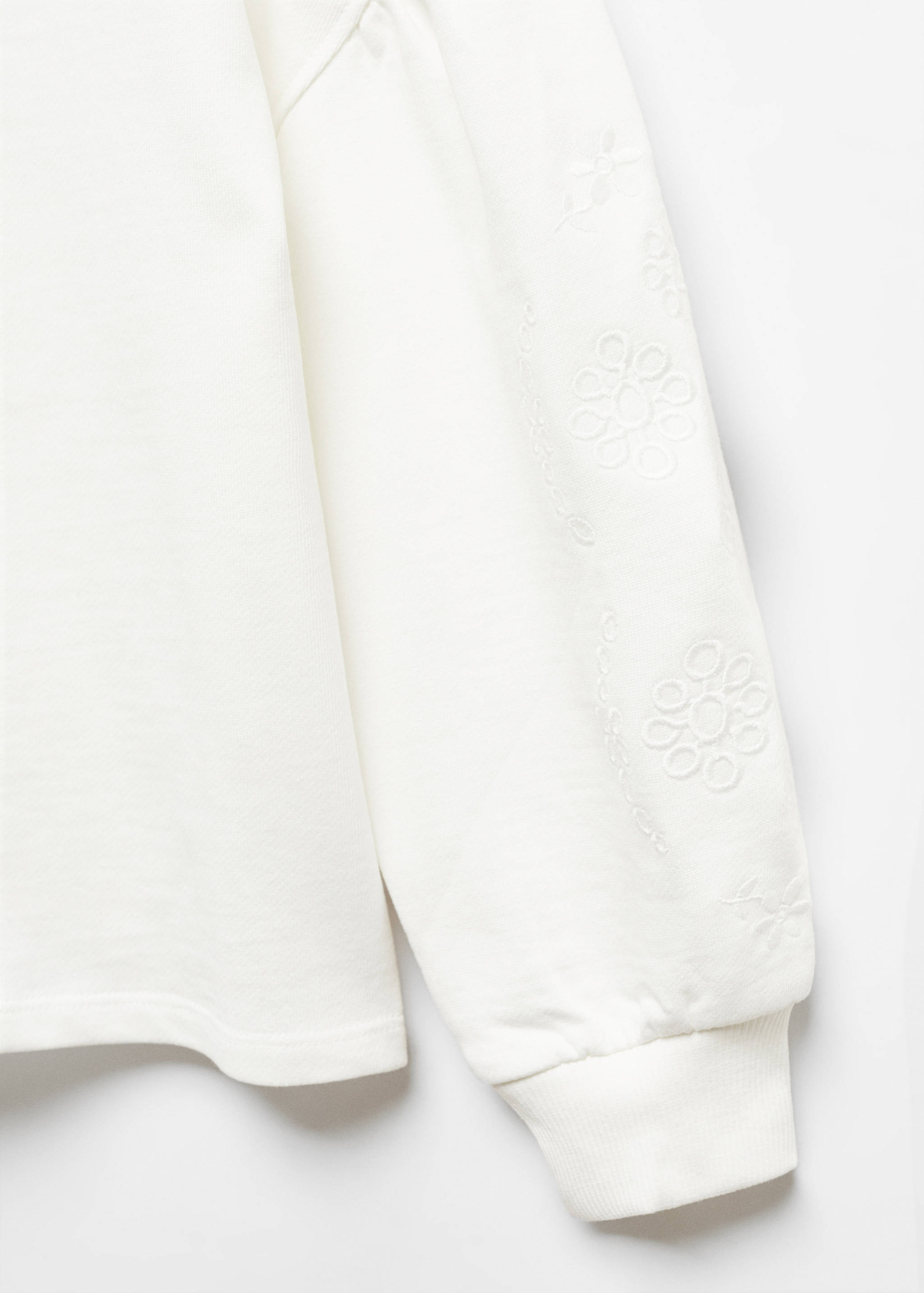 Embroidered sleeve sweatshirt - Details of the article 8