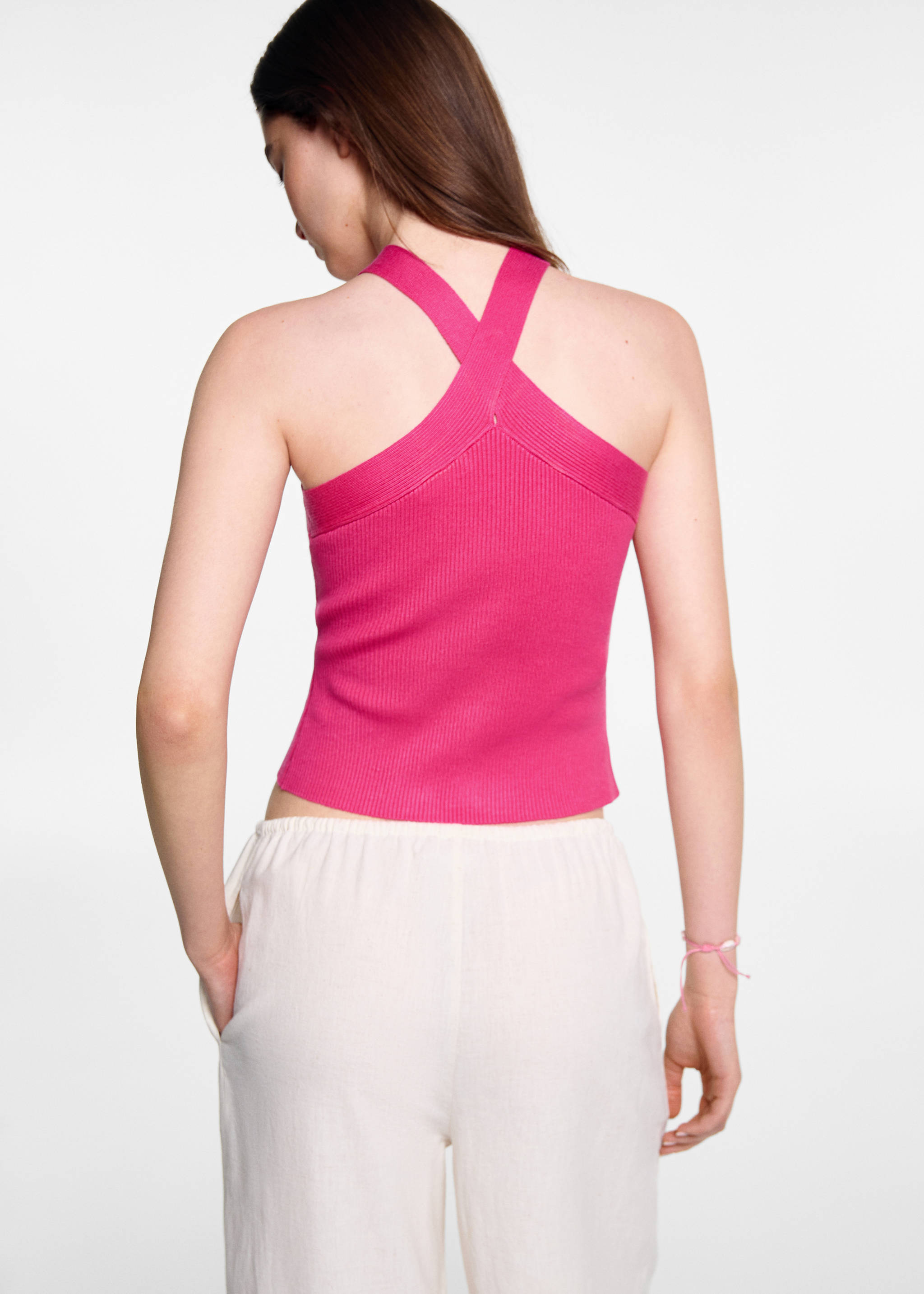 Knitted wrap top - Reverse of the article
