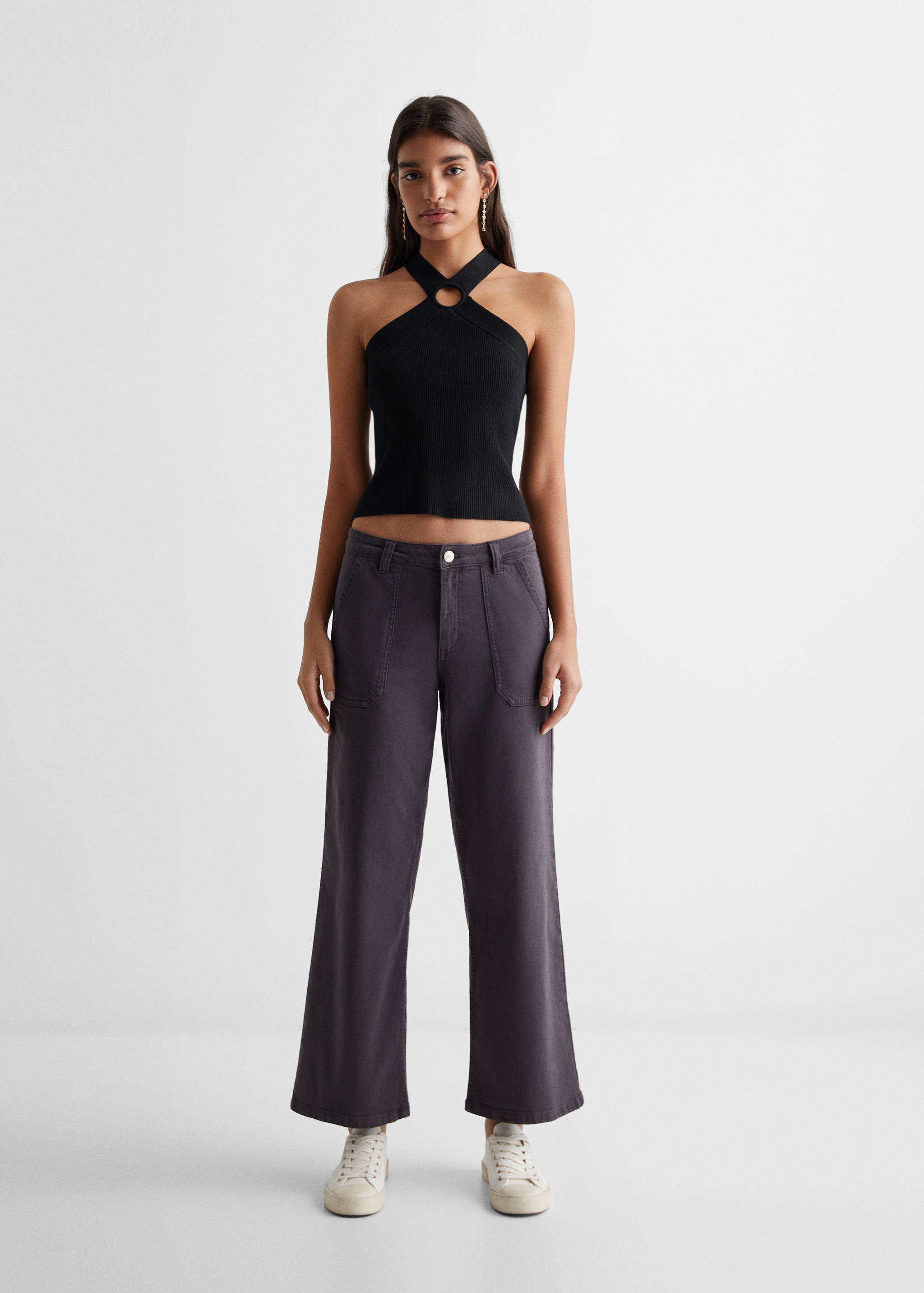 Knitted wrap top - General plane