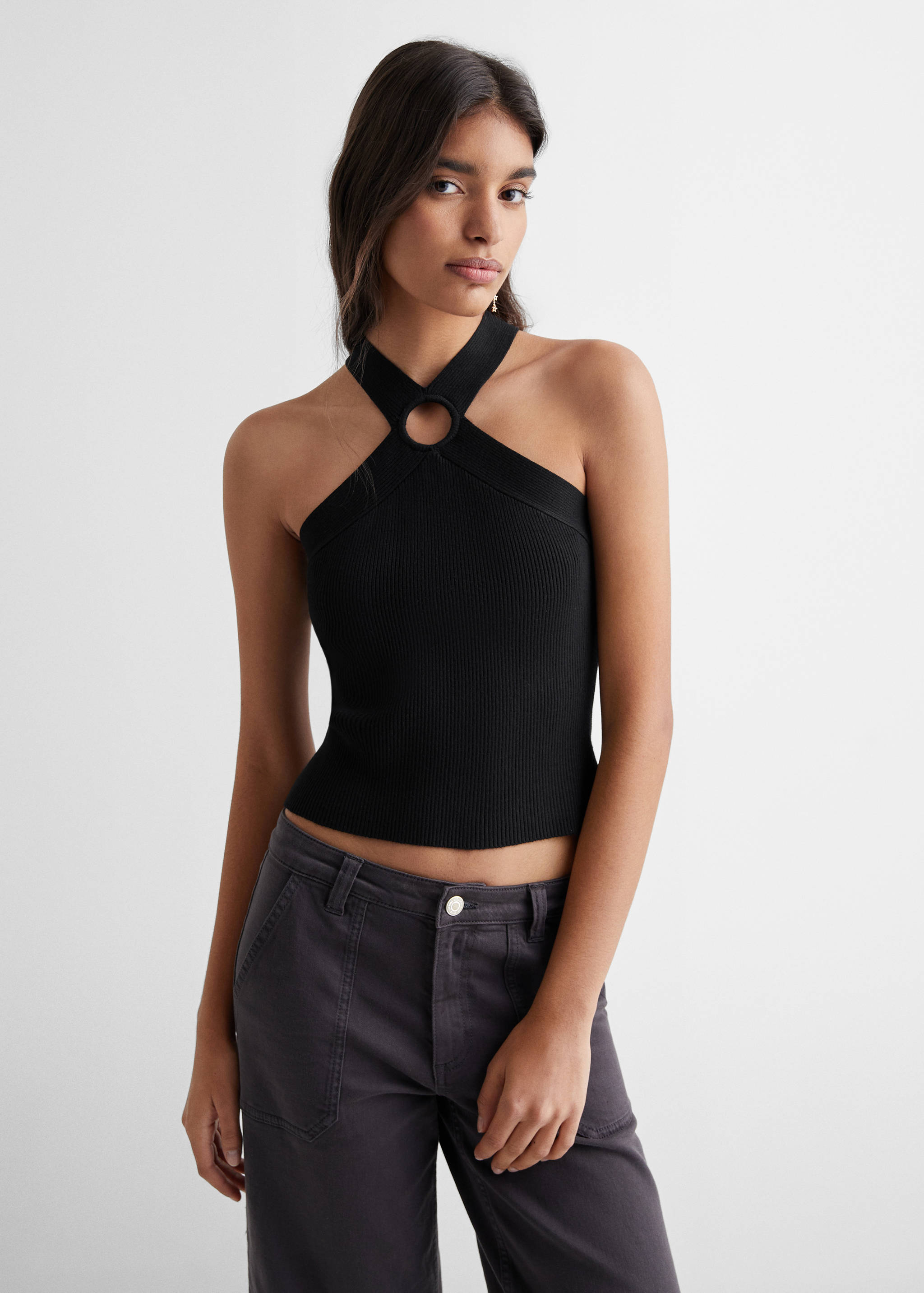 Knitted wrap top - Medium plane