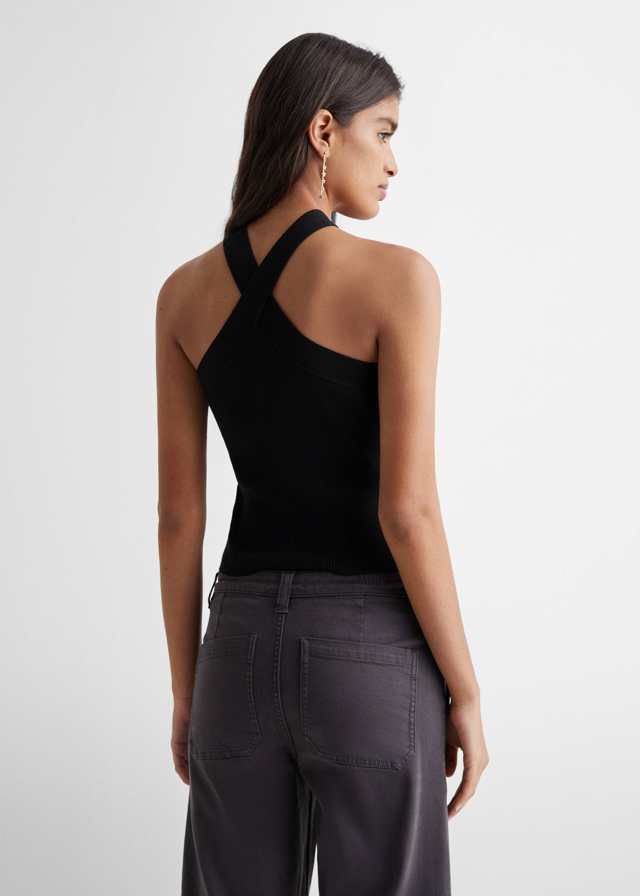 Knitted wrap top - Reverse of the article