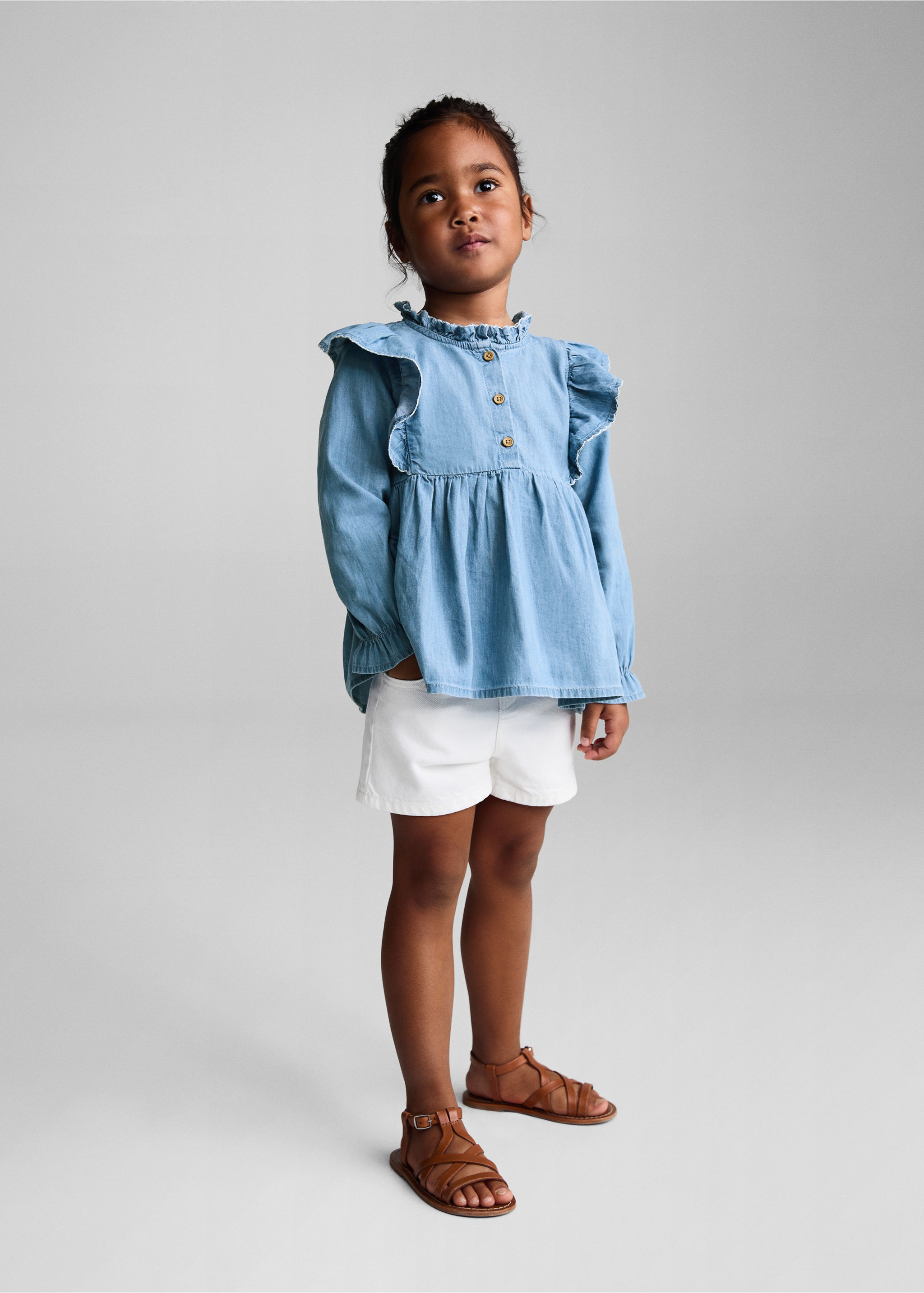 Chemise denim à volants - Plan général