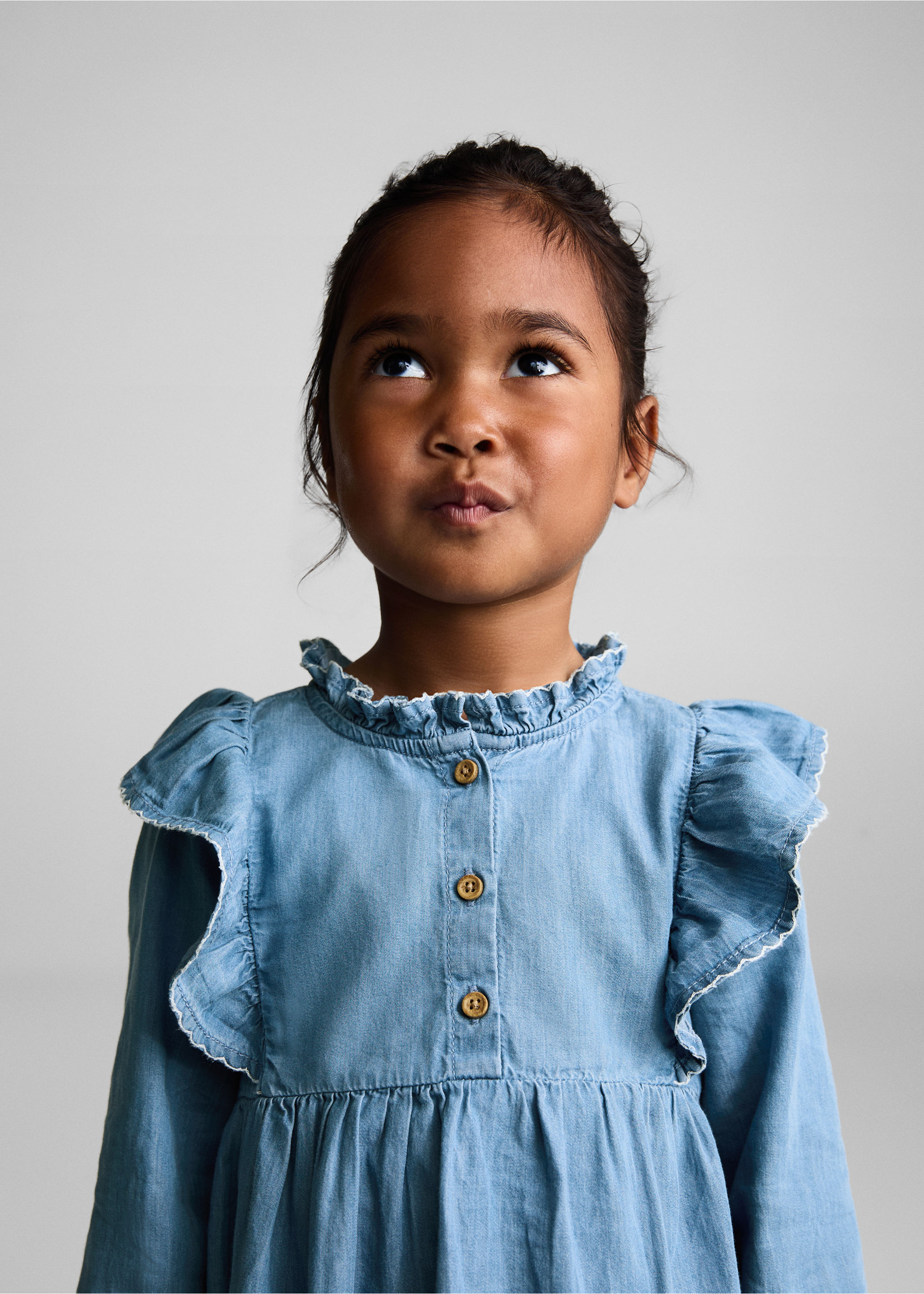 Chemise denim à volants - Détail de l'article 1