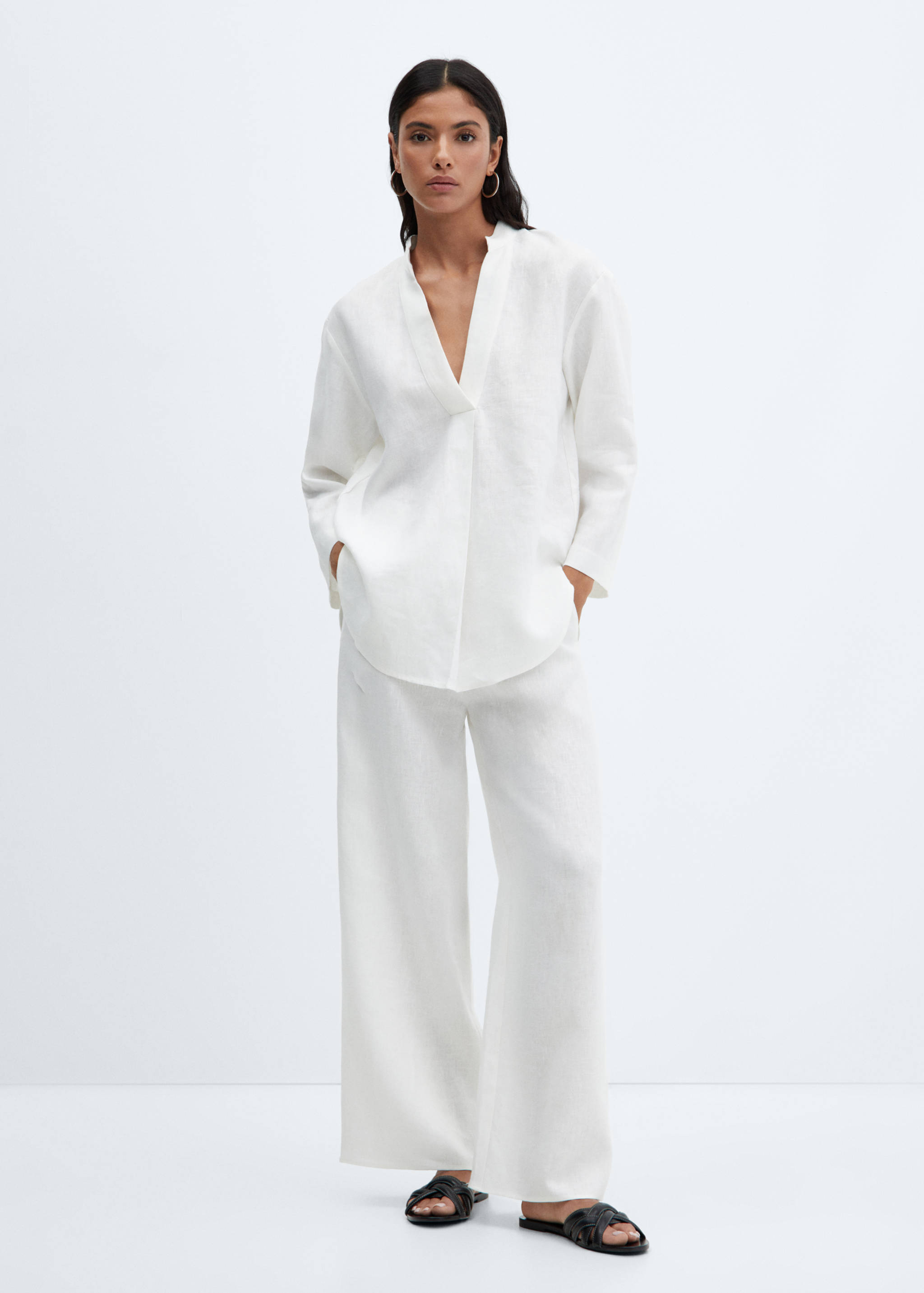 Bluzka z lnu 100% - Plan ogólny