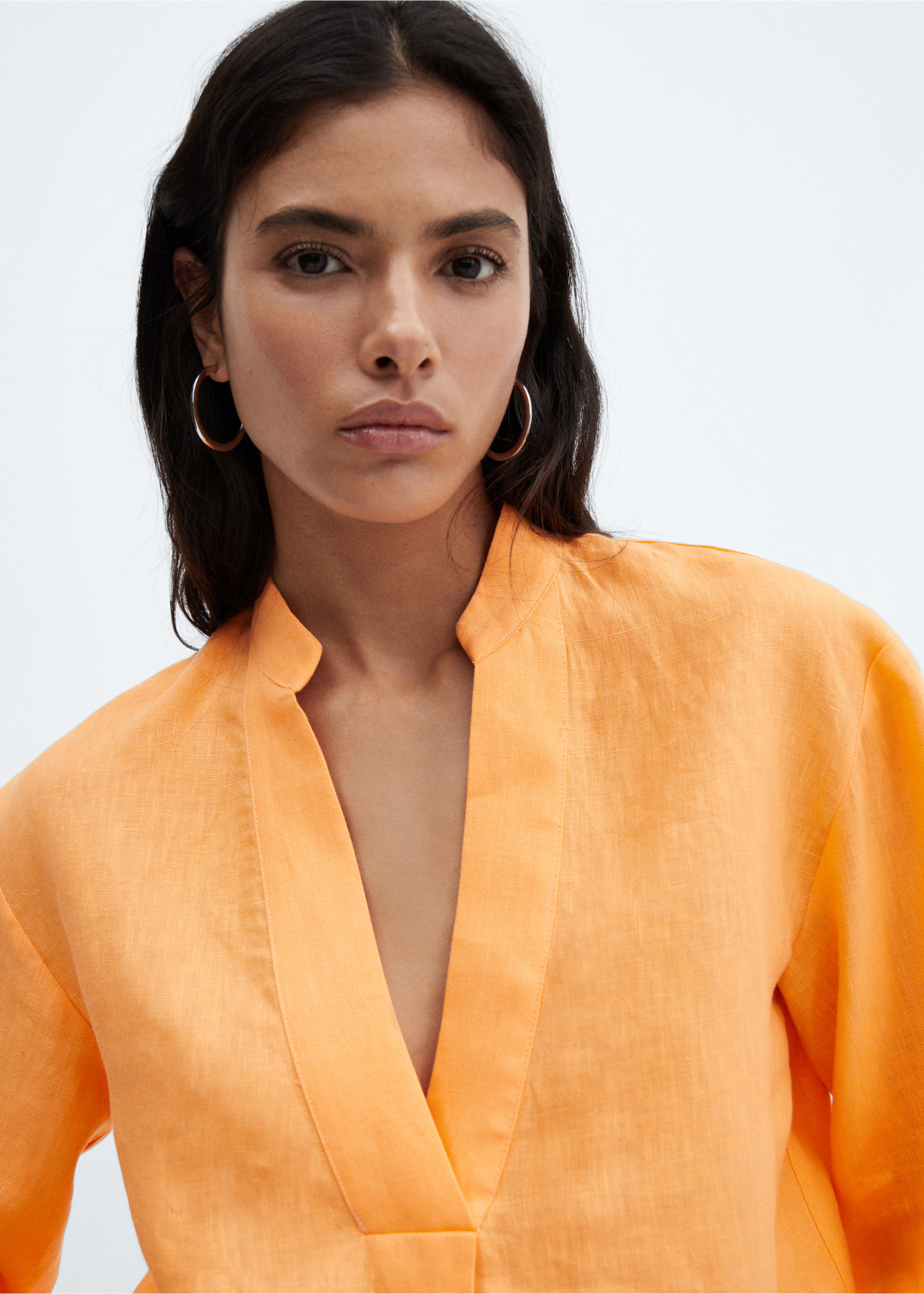 100% linen blouse - Details of the article 1