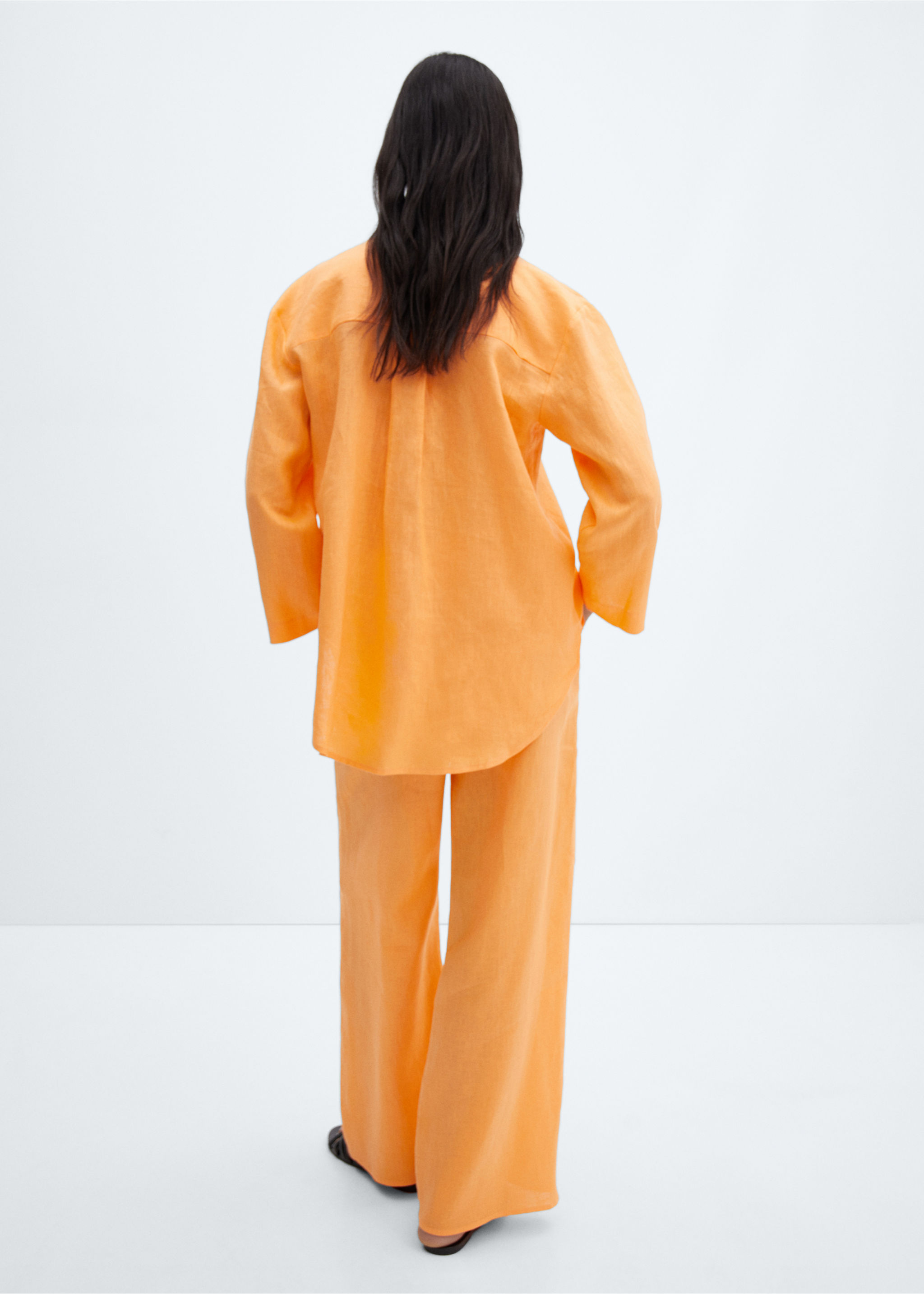 100% linen blouse - Reverse of the article