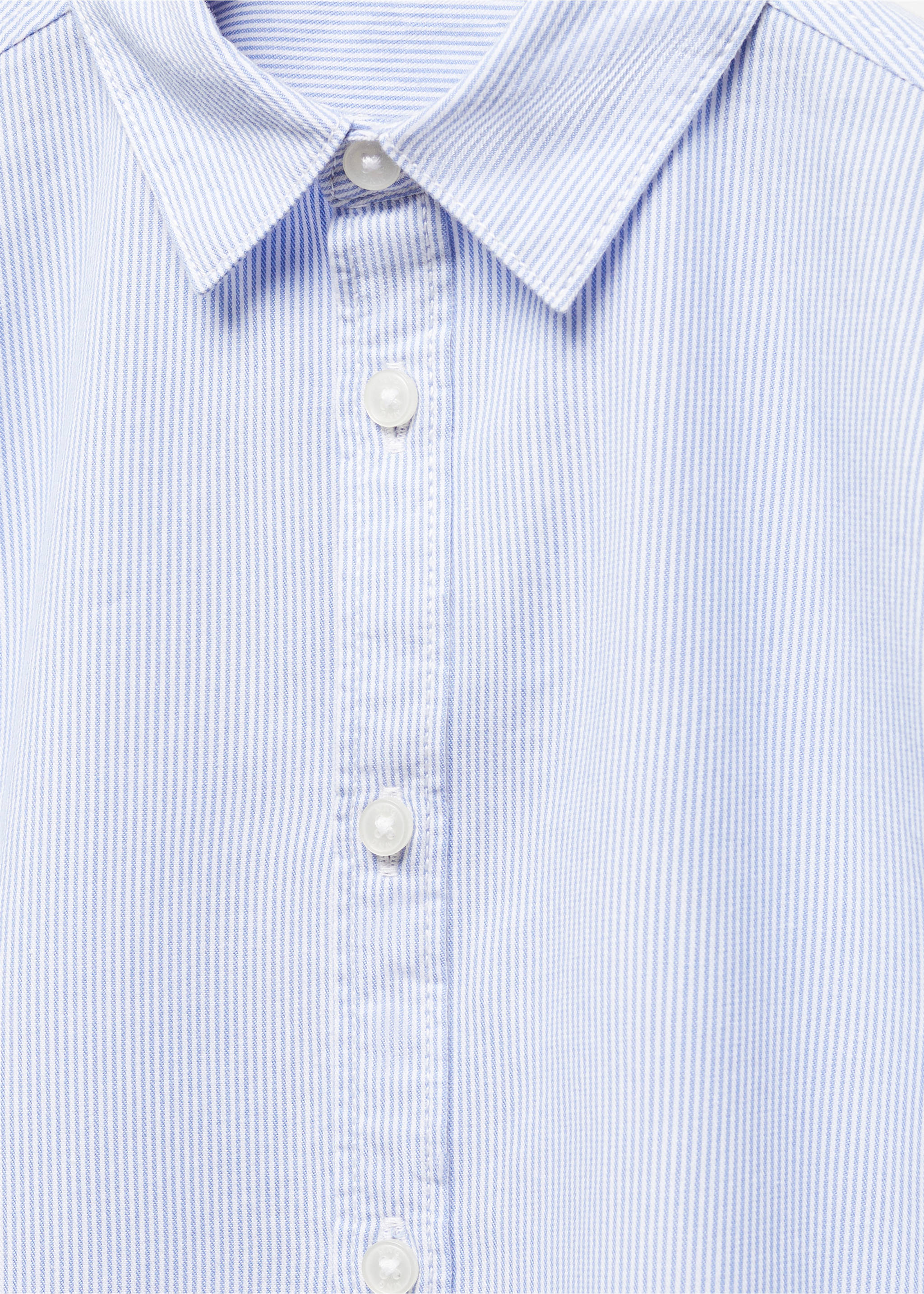 Regular-fit striped shirt - Details of the article 8, Sky Blue. Ref: 67074783-00.