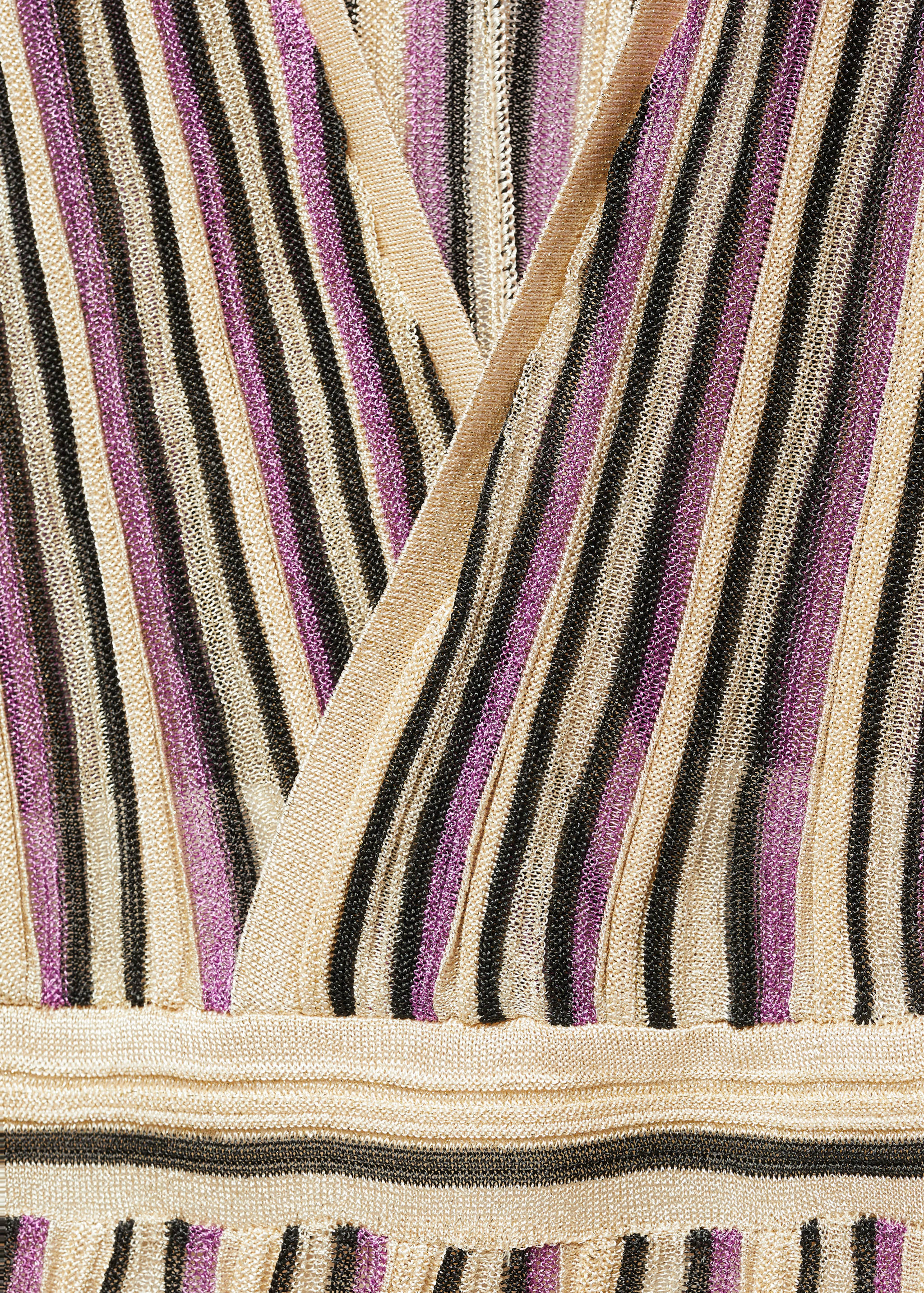 Sukienka z lureksu z kopertowym dekoltem - Szczegóły artykułu 8