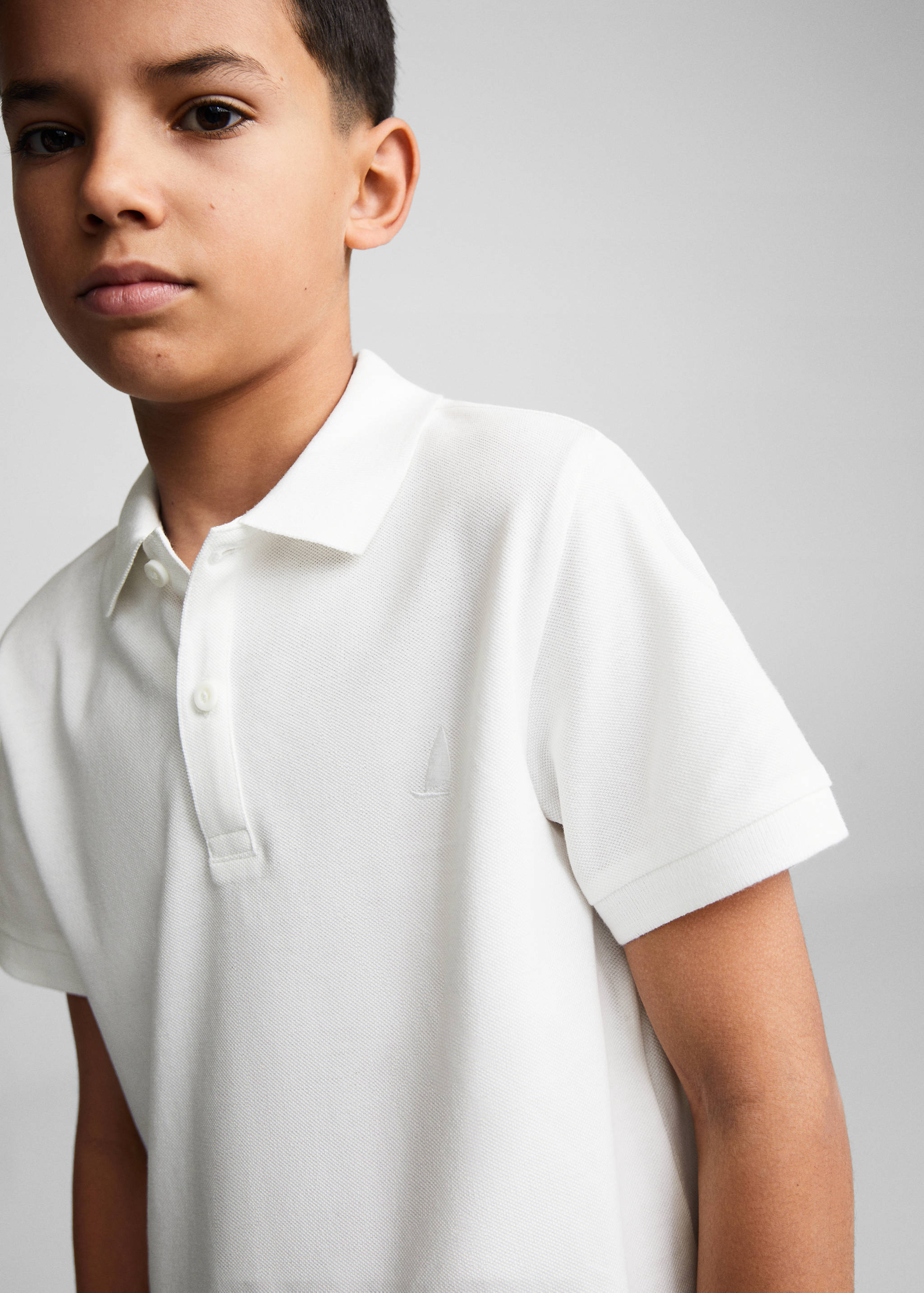 100% cotton polo shirt - Details of the article 1