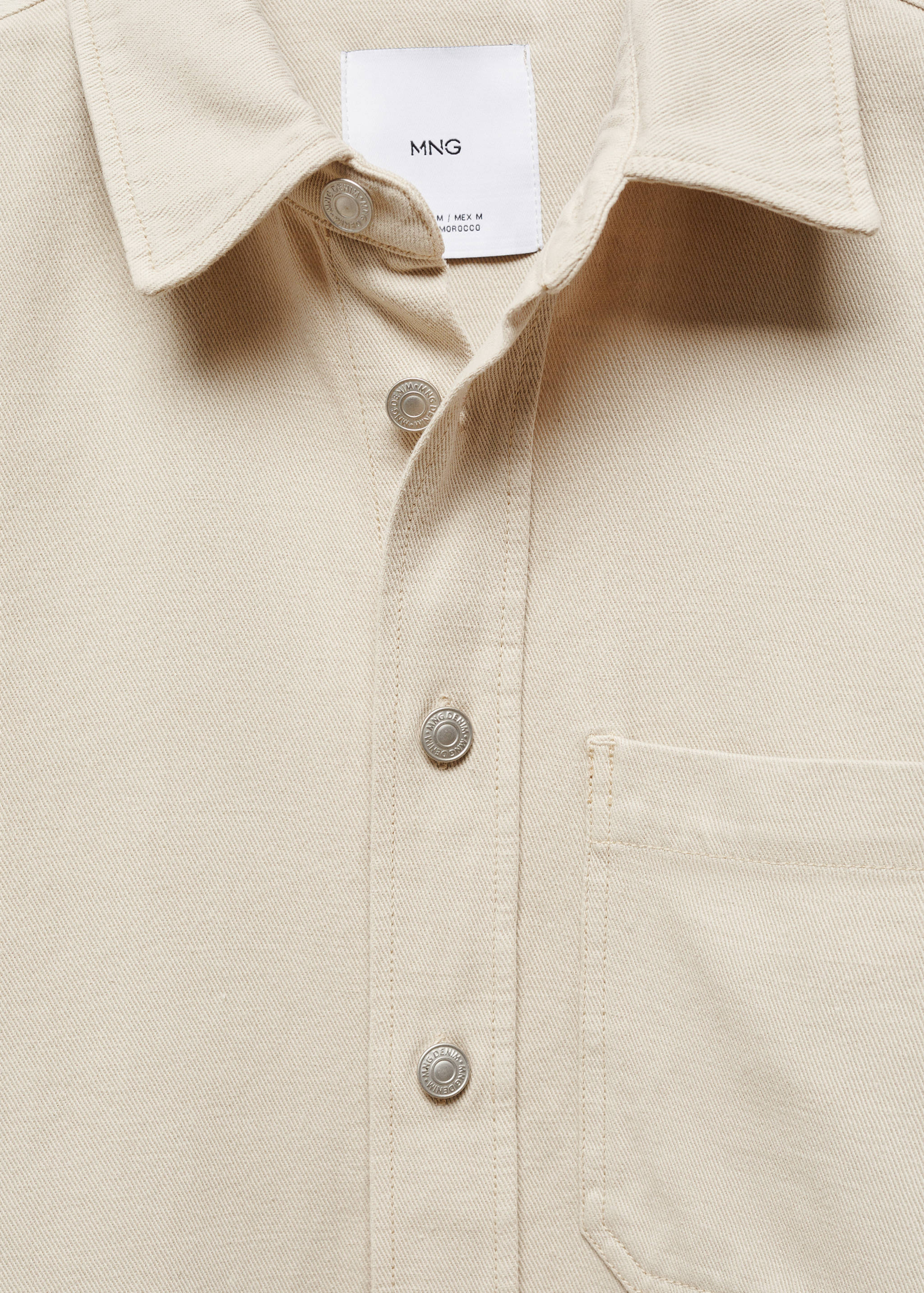 Regular-fit cotton and linen overshirt - Details of the article 8